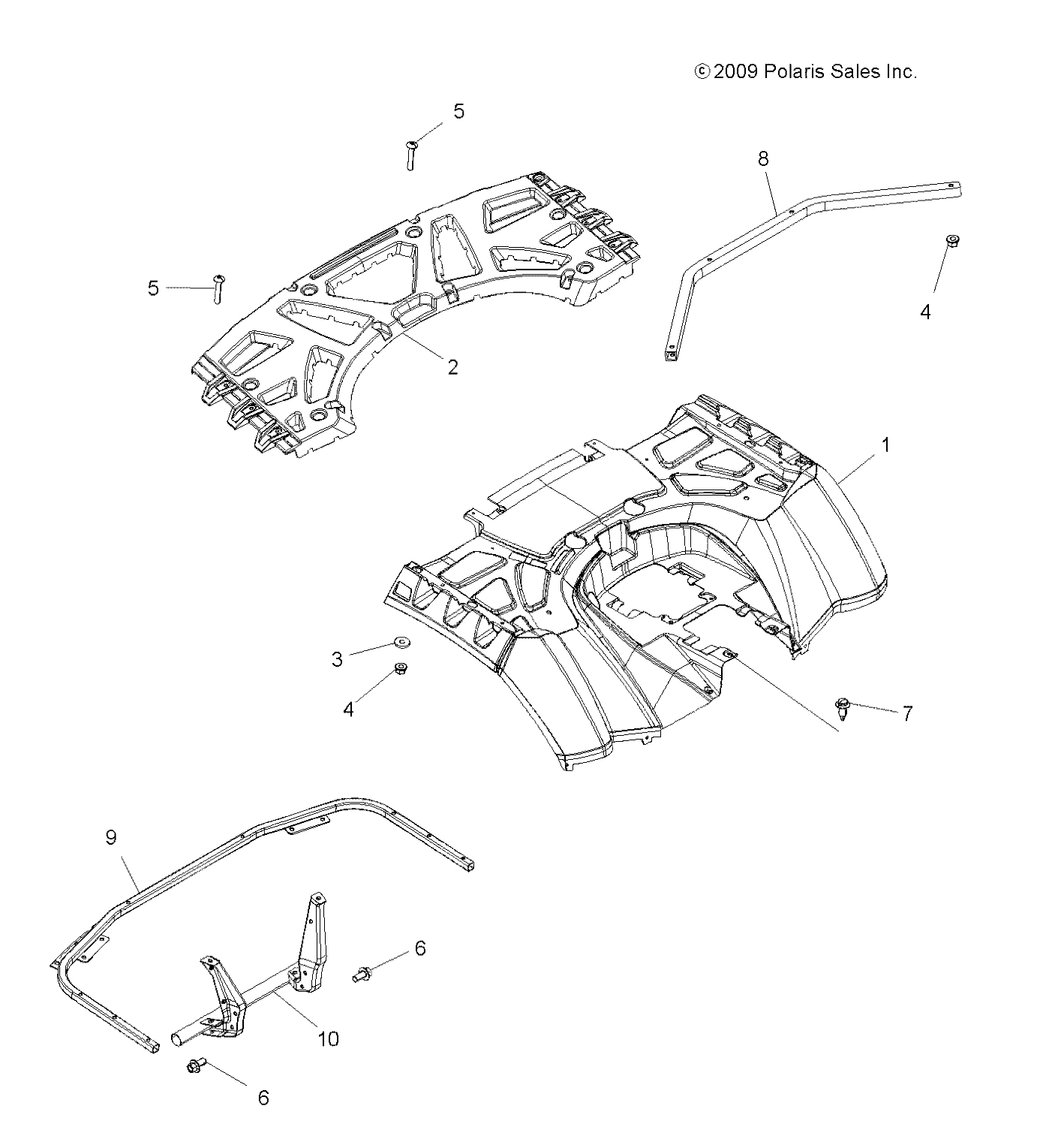 BODY, REAR CAB and REAR RACK - A12ZN5EFF (49ATVCABRR10SPXP850)