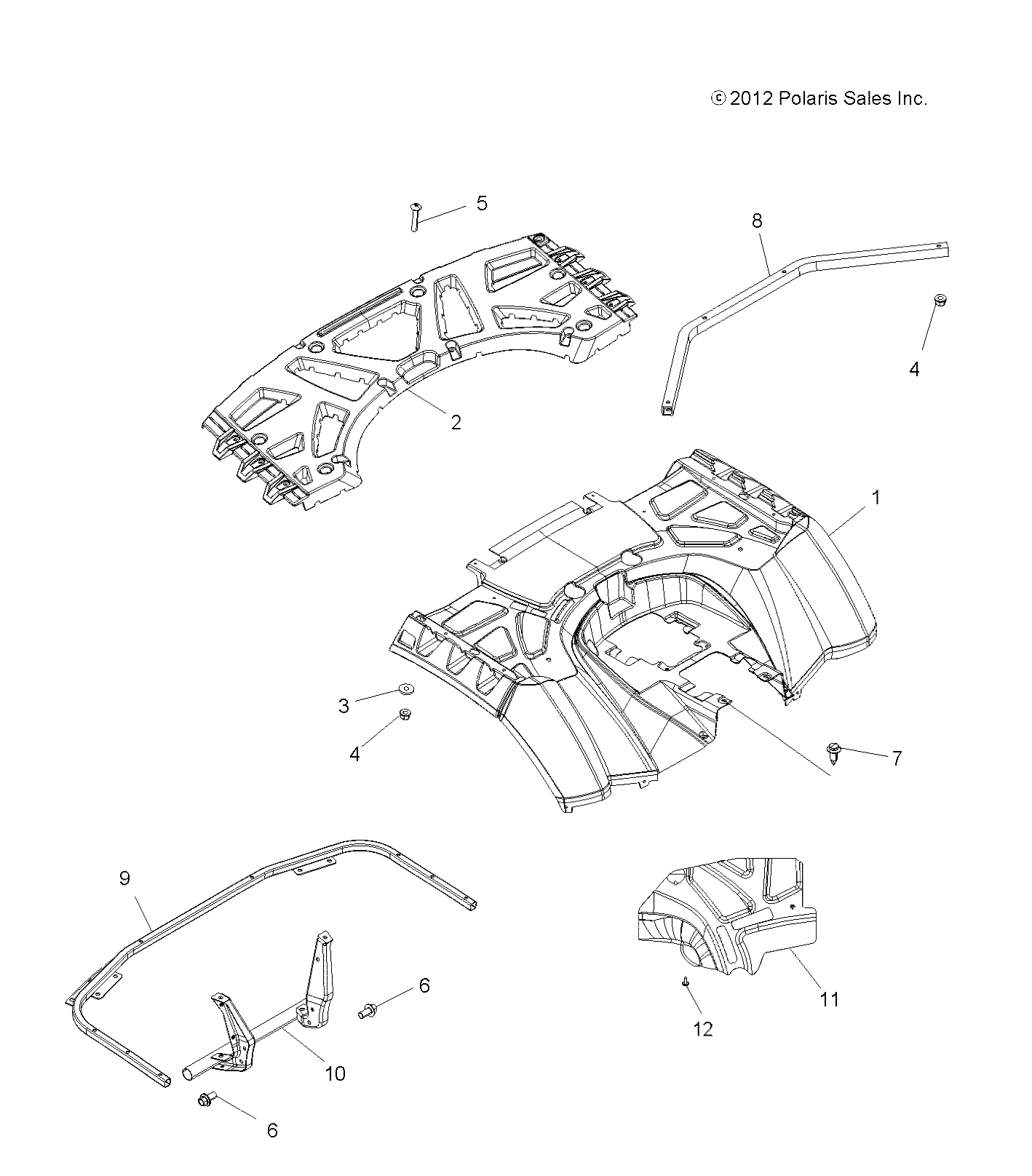 BODY, REAR CAB and REAR RACK - A15SXE85FI (49ATVCABRR13SP850F)