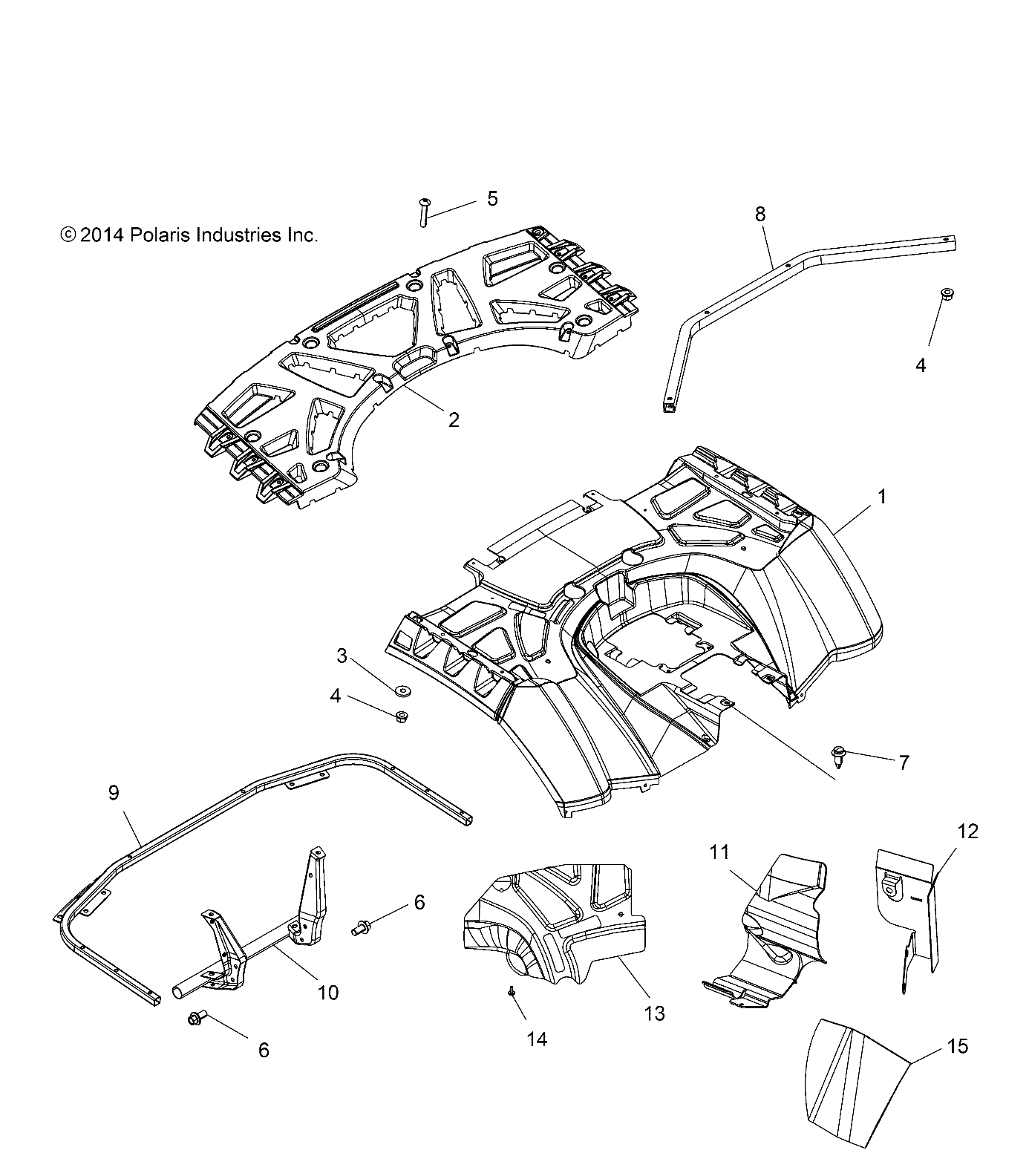 BODY, REAR CAB and REAR RACK - A16SXE95NK/A95N2 (49ATVCABRR15F1EU)