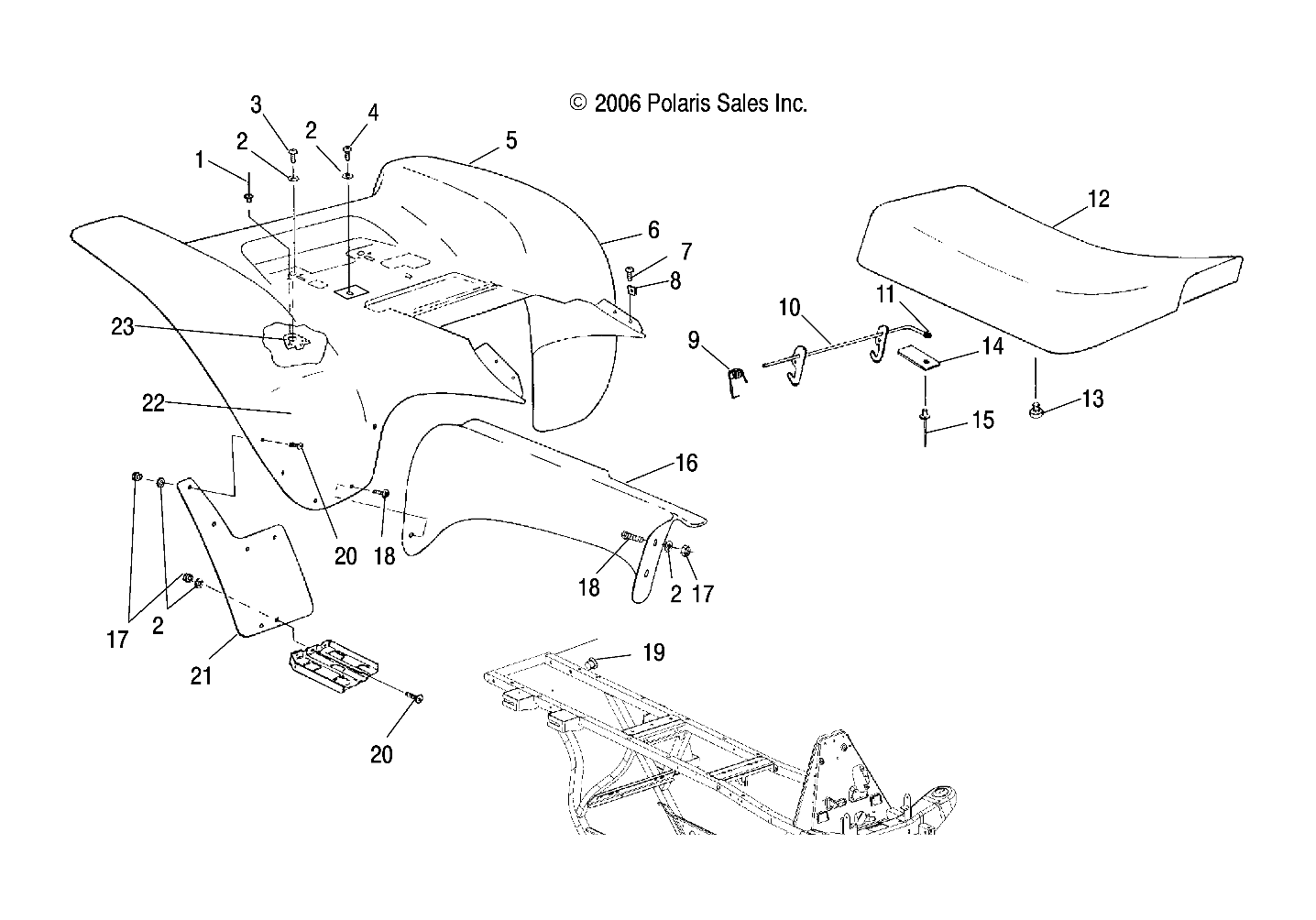 CAB, REAR - A07BG50AA/FA (49ATVCABRRSCRAM)