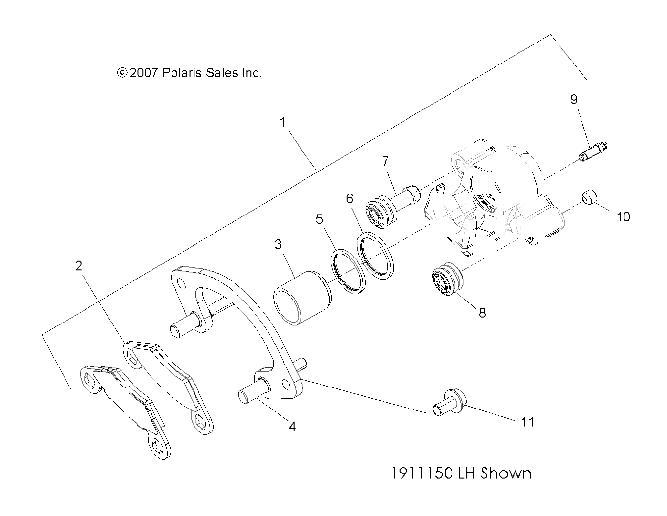 BRAKES, FRONT CALIPER - A12TN55AA/AZ (49ATVBRAKEFRT09Q60)