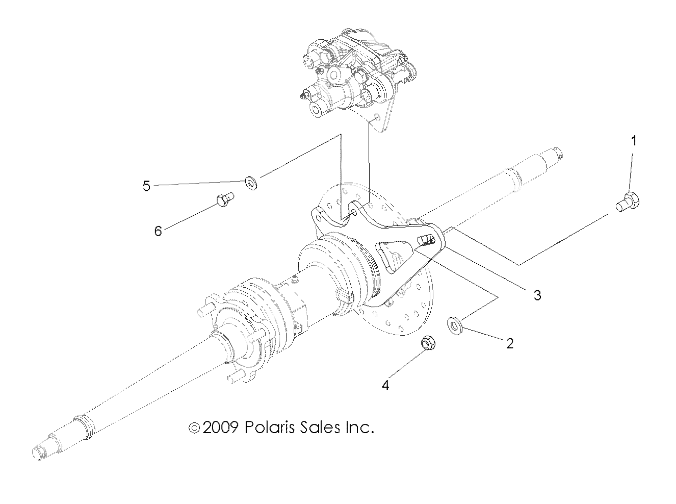 BRAKES, REAR CALIPER MOUNTING - A12NA32AA (49ATVCALIPERMTG10TB)