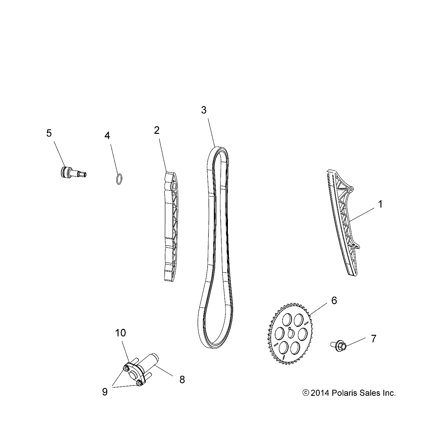 ENGINE, CAM CHAIN AND TENSIONER - A17SXM95AM