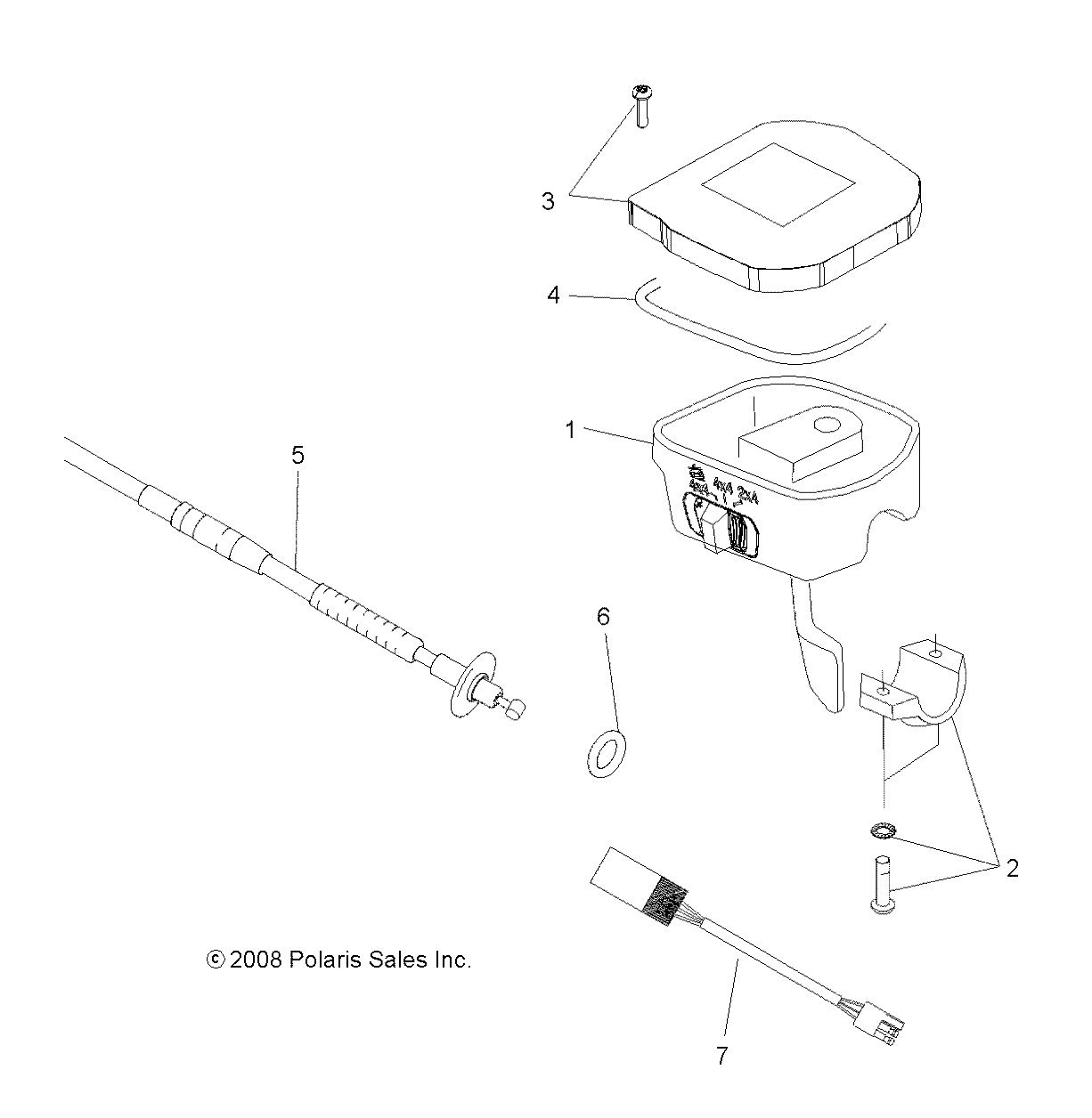 STEERING, CONTROLS, THROTTLE ASM. and CABLE - A09ZN85/8X ALL OPTIONS (49ATVCONTROLS09SPXP550)