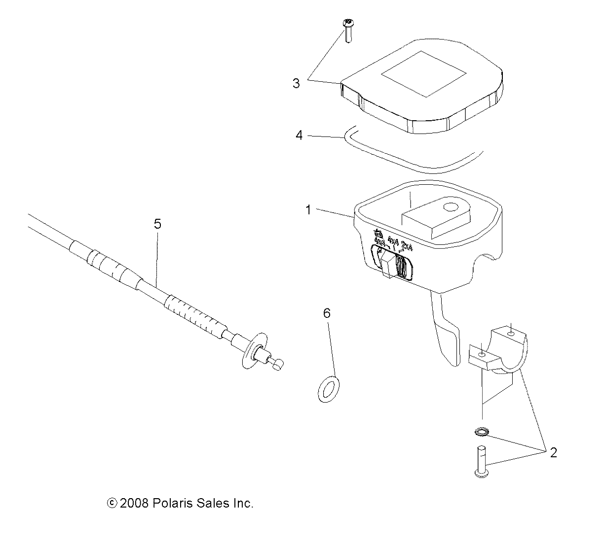 STEERING, CONTROLS, THROTTLE ASM. and CABLE - A10ZX55FX/FF (49ATVCONTROLS09SPXPEPS850)