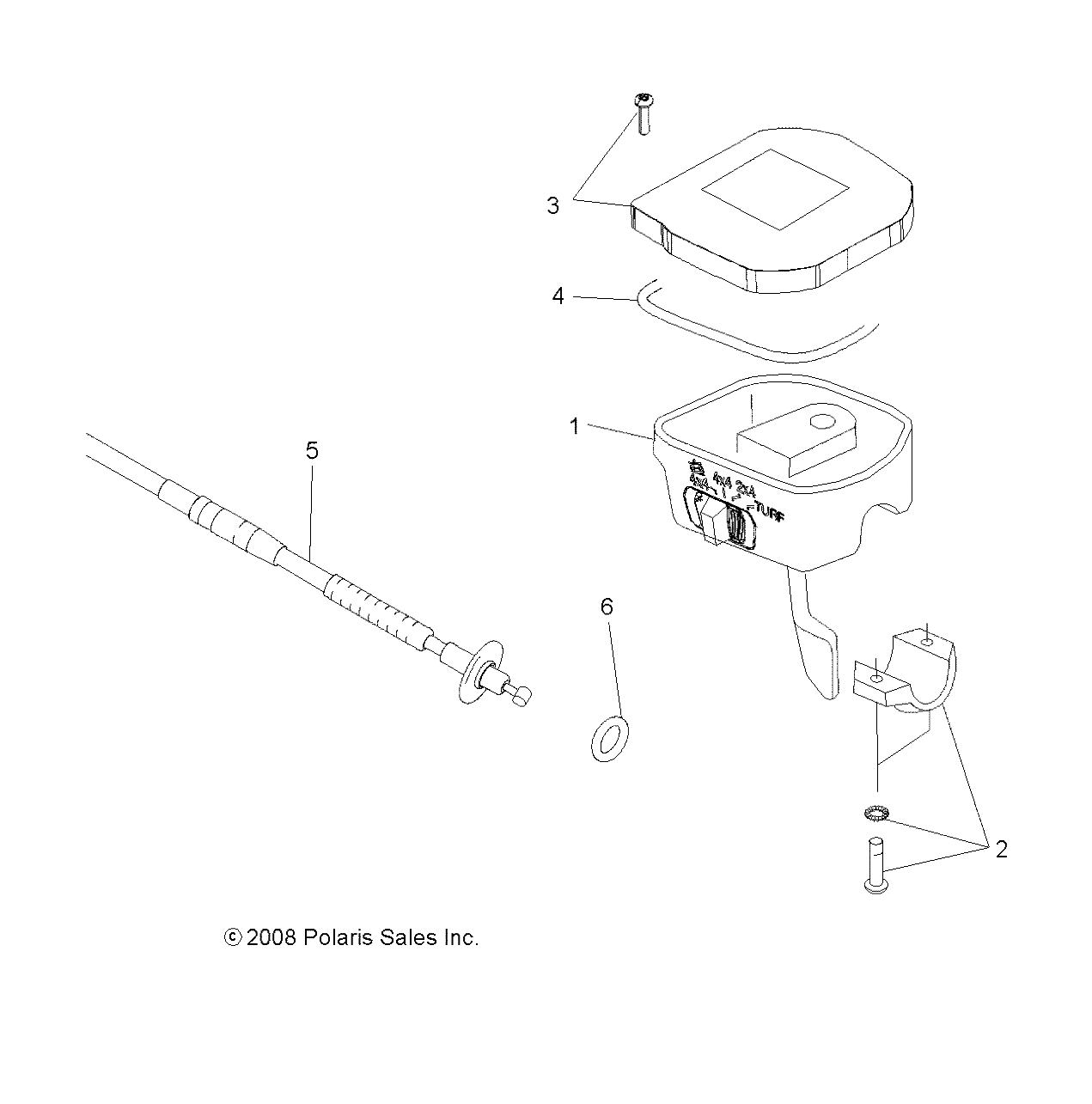 STEERING, CONTROLS, THROTTLE ASM. and CABLE - A14TN5EAI (49ATVCONTROLS10SPX2550)