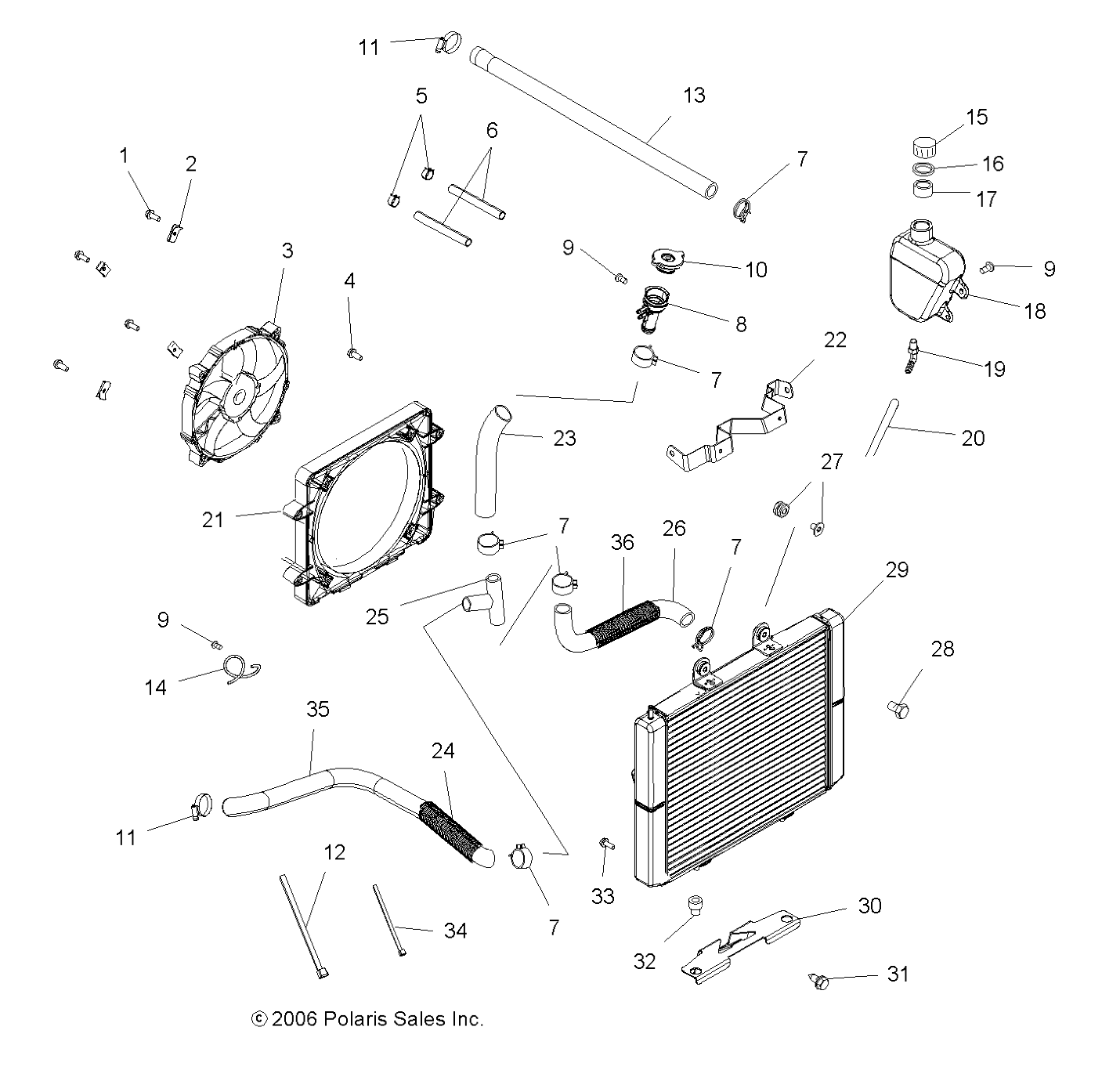 COOLING SYSTEM - A07TH76AU/TN76AF/AL/AU (49ATVCOOL07X2800)