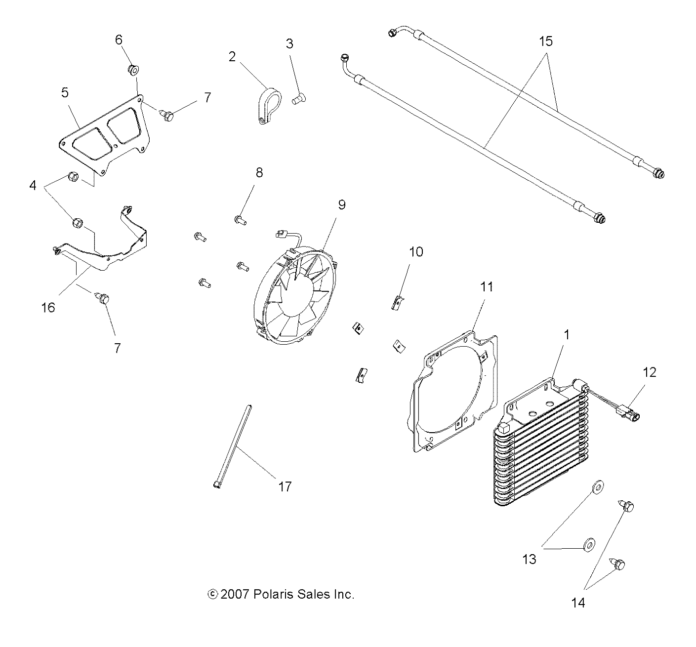 ENGINE, COOLING SYSTEM - A08BA32AA (49ATVCOOL08TBLZR)