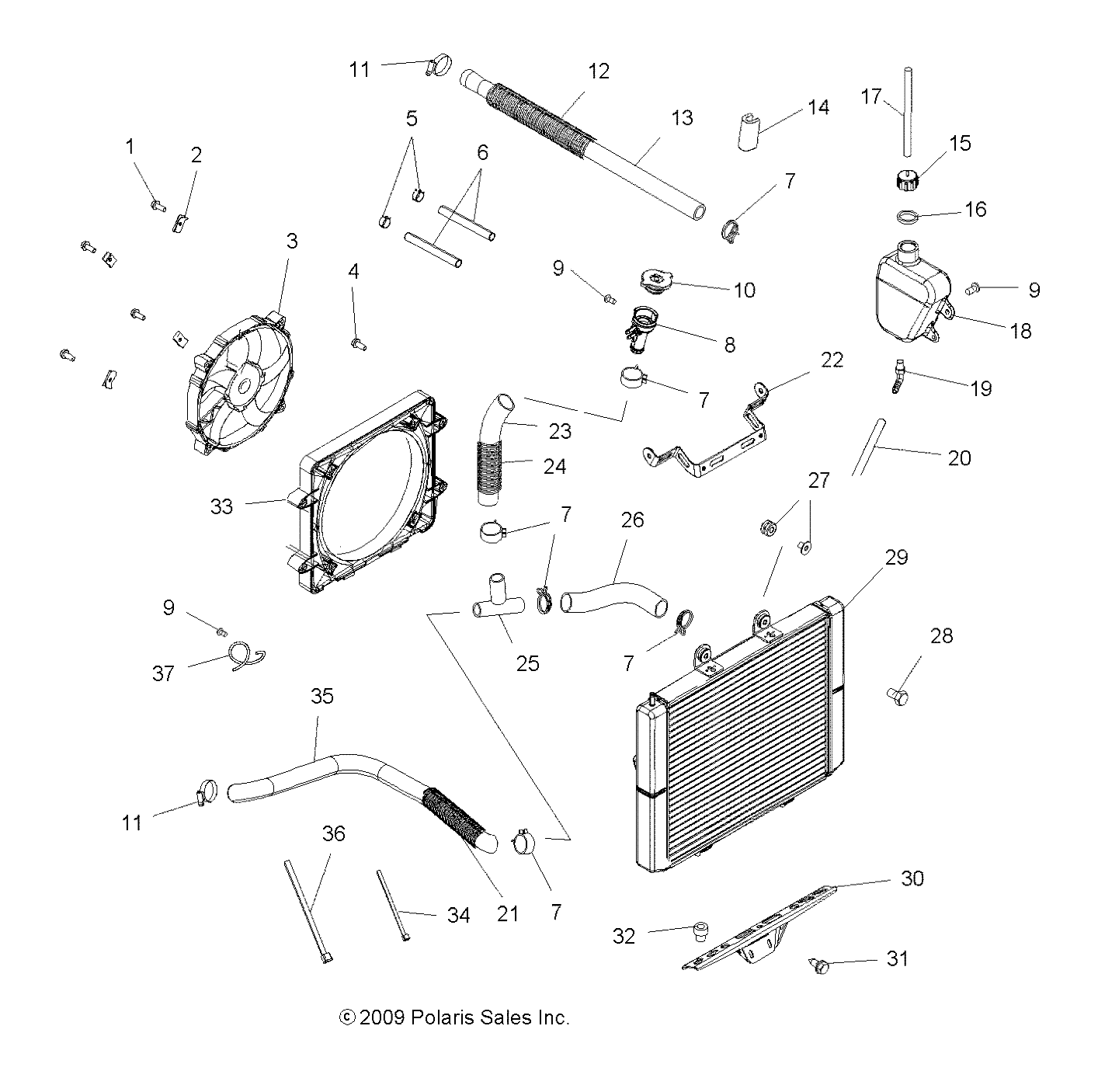 ENGINE, COOLING SYSTEM - A10CL76AA (49ATVCOOL106X6)