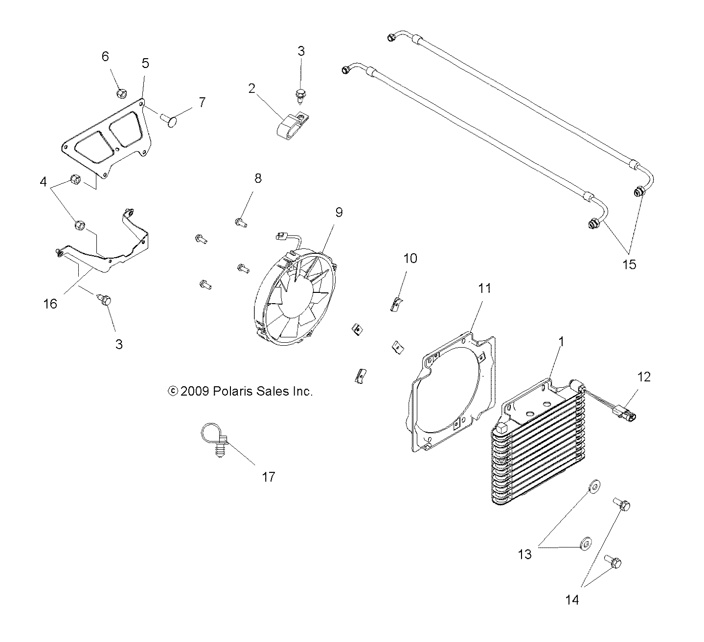 ENGINE, COOLING SYSTEM - A13EA32FA (49ATVCOOL10BOSS)