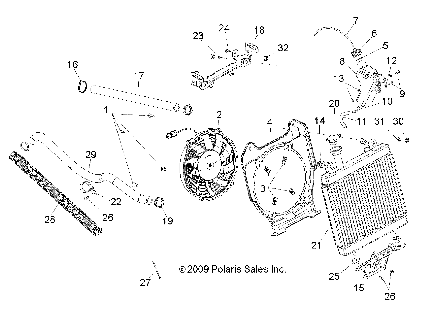 ENGINE, COOLING SYSTEM - A10NG50FA (49ATVCOOL10SCRAM)