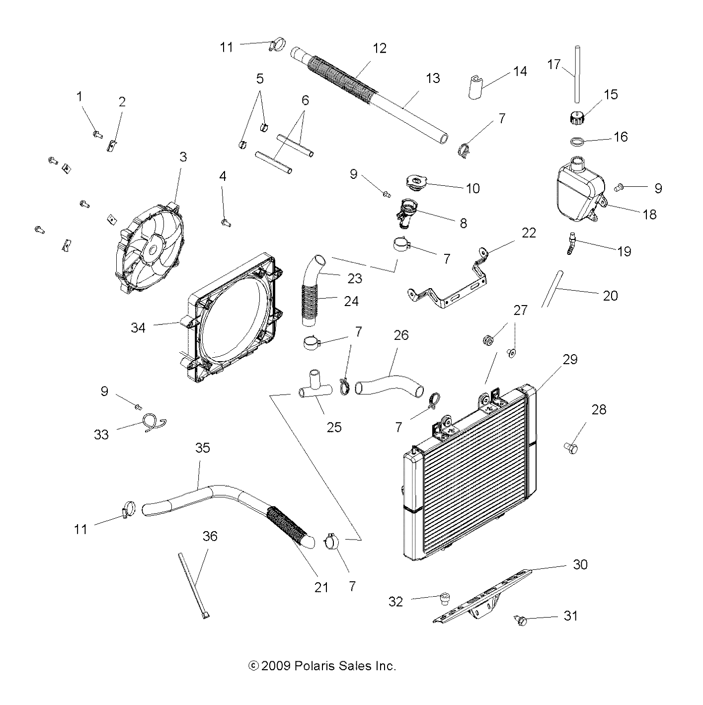 ENGINE, COOLING SYSTEM - A10MH76AJ/MN76AX/AZ (49ATVCOOL10SP800)