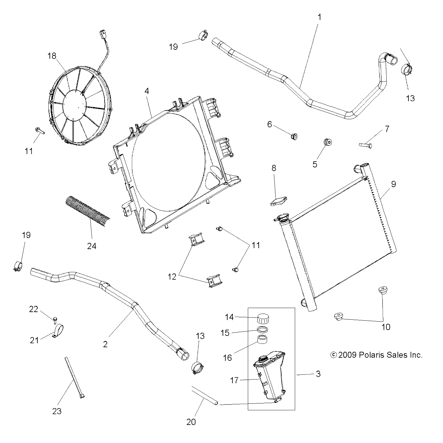 ENGINE, COOLING SYSTEM - A10TN55AL/AX (49ATVCOOL10SPX2550)