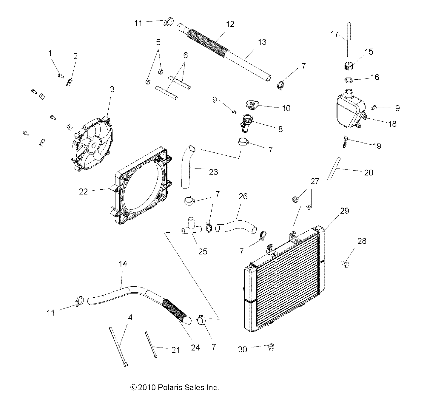 ENGINE, COOLING SYSTEM - A11CF76AA (49ATVCOOL116X6)