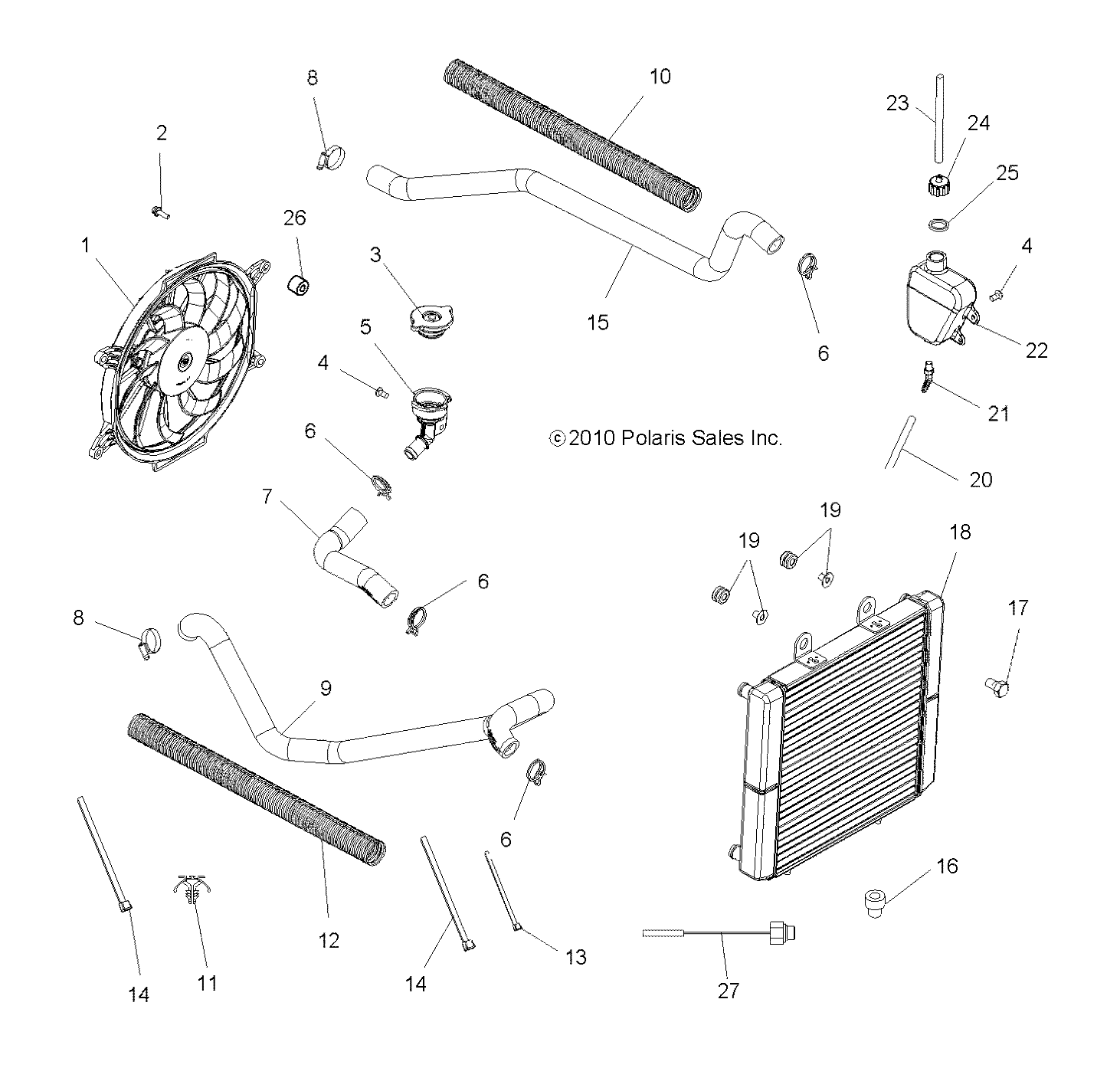 ENGINE, COOLING SYSTEM - A11MH50AX/AZ (49ATVCOOL11SP500)