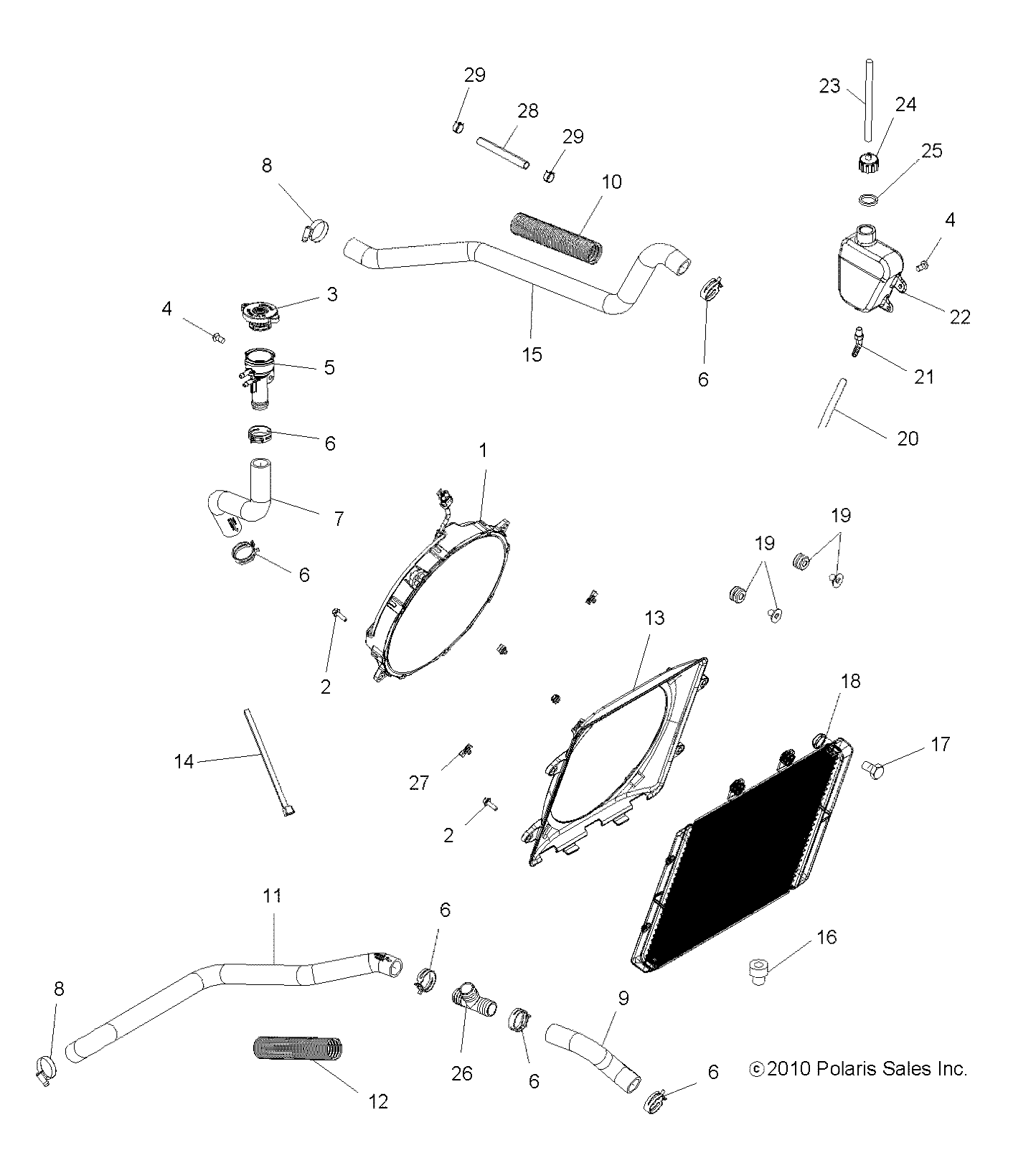 ENGINE, COOLING SYSTEM - A14MH76FD (49ATVCOOL11SP800)