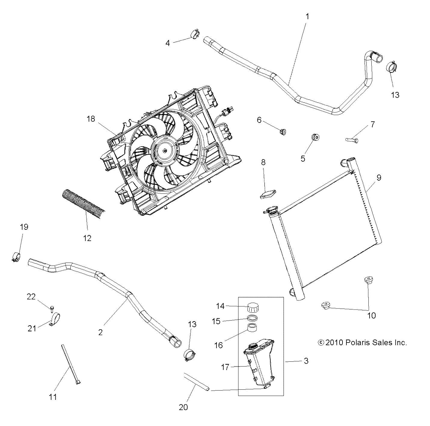 ENGINE, COOLING SYSTEM - A11DX55AF/AZ (49ATVCOOL11SPTRG550)