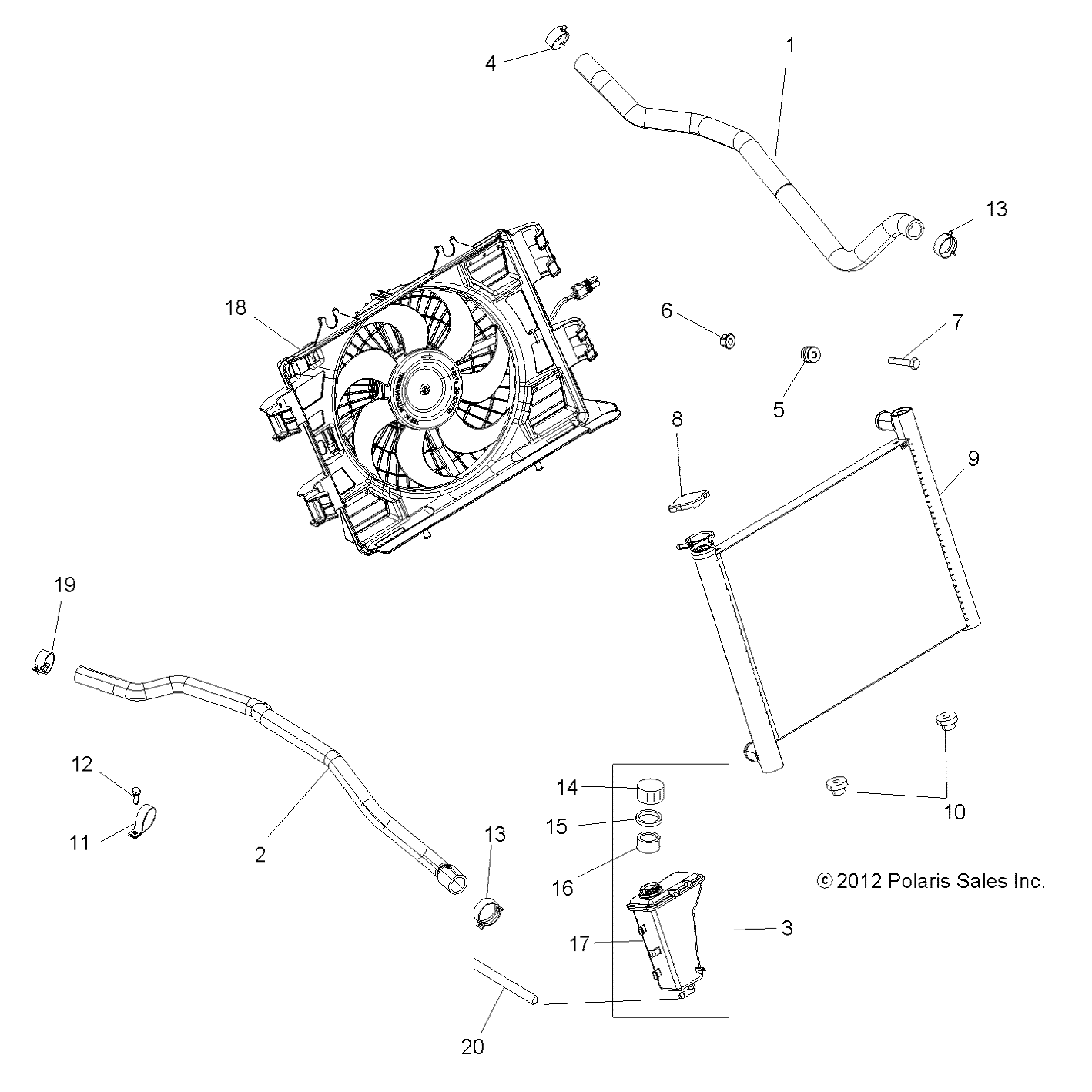 ENGINE, COOLING SYSTEM - A13GH85AJ/EAK (49ATVCOOL13850SCRAM)