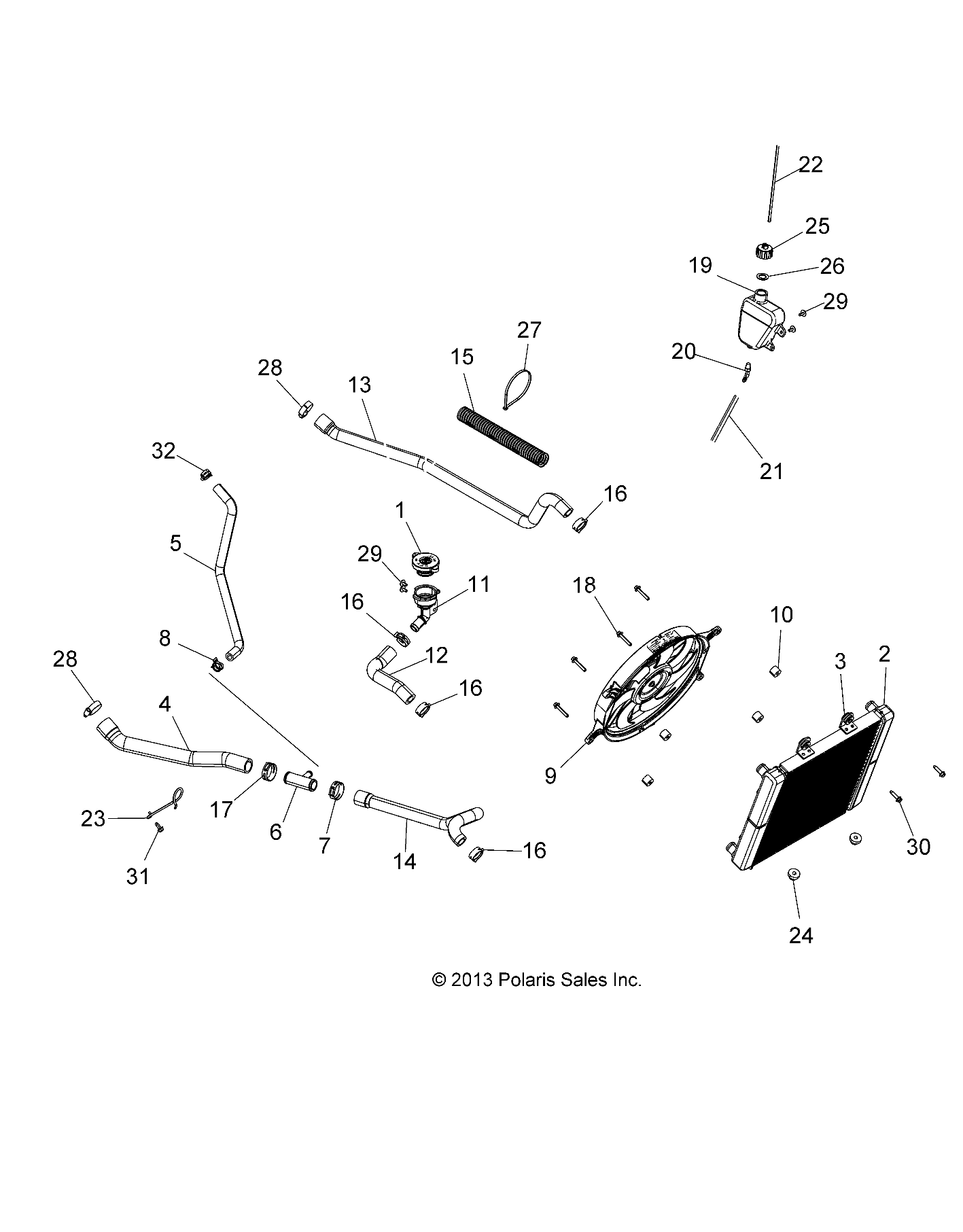 ENGINE, COOLING SYSTEM - A14MH5EFJ/EFK (49ATVCOOL14SP570HD)