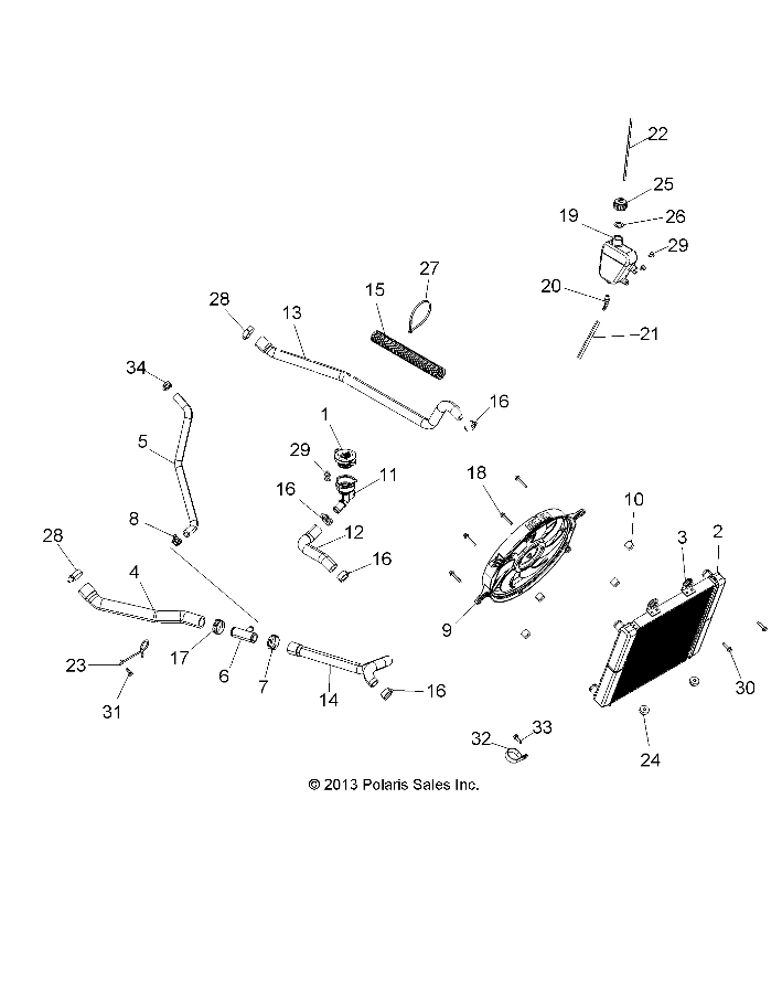 ENGINE, COOLING SYSTEM - A14MX5ETH (49ATVCOOL14SP570TRG)