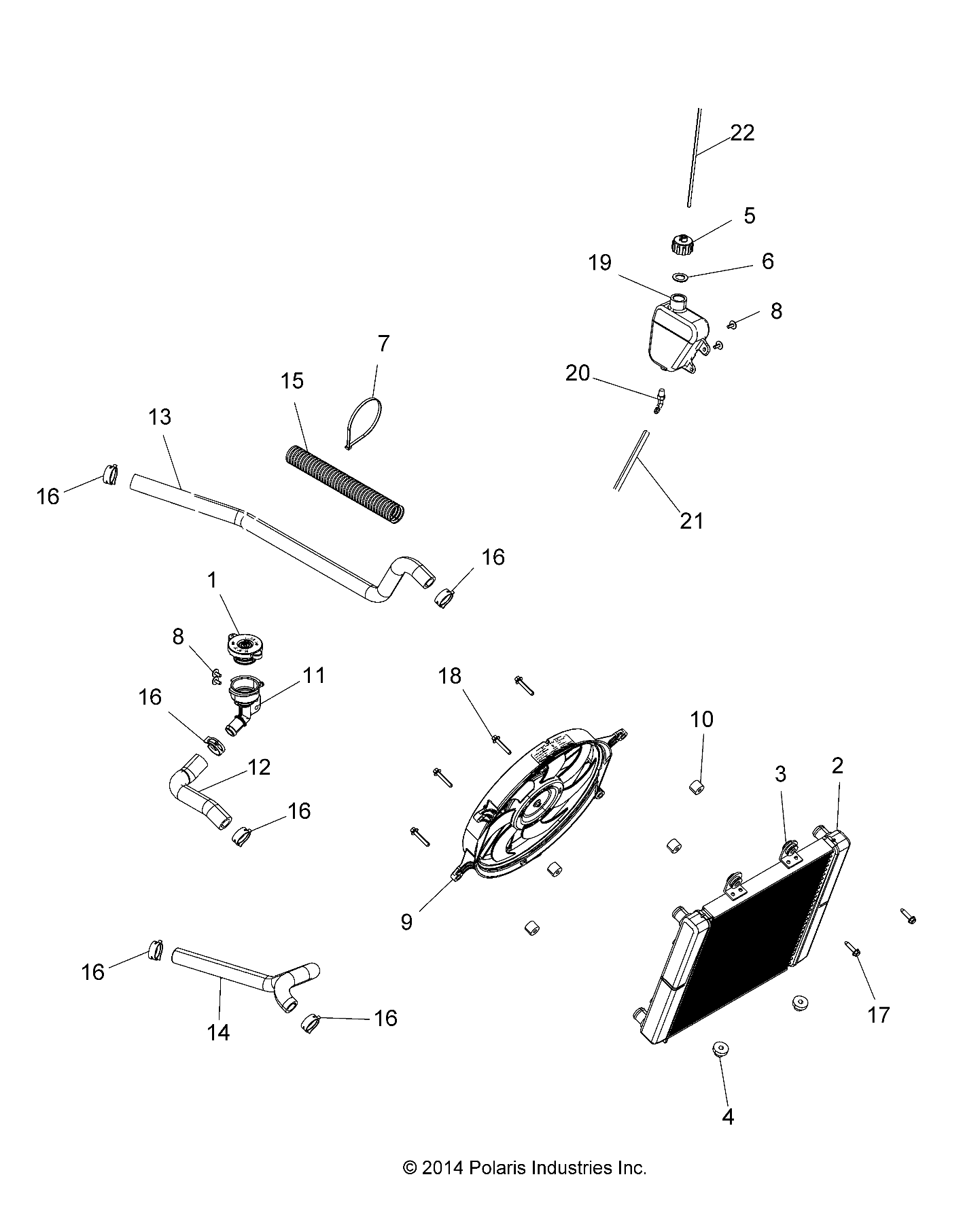 ENGINE, COOLING SYSTEM - A15SAA32EH (49ATVCOOL15SPETX)