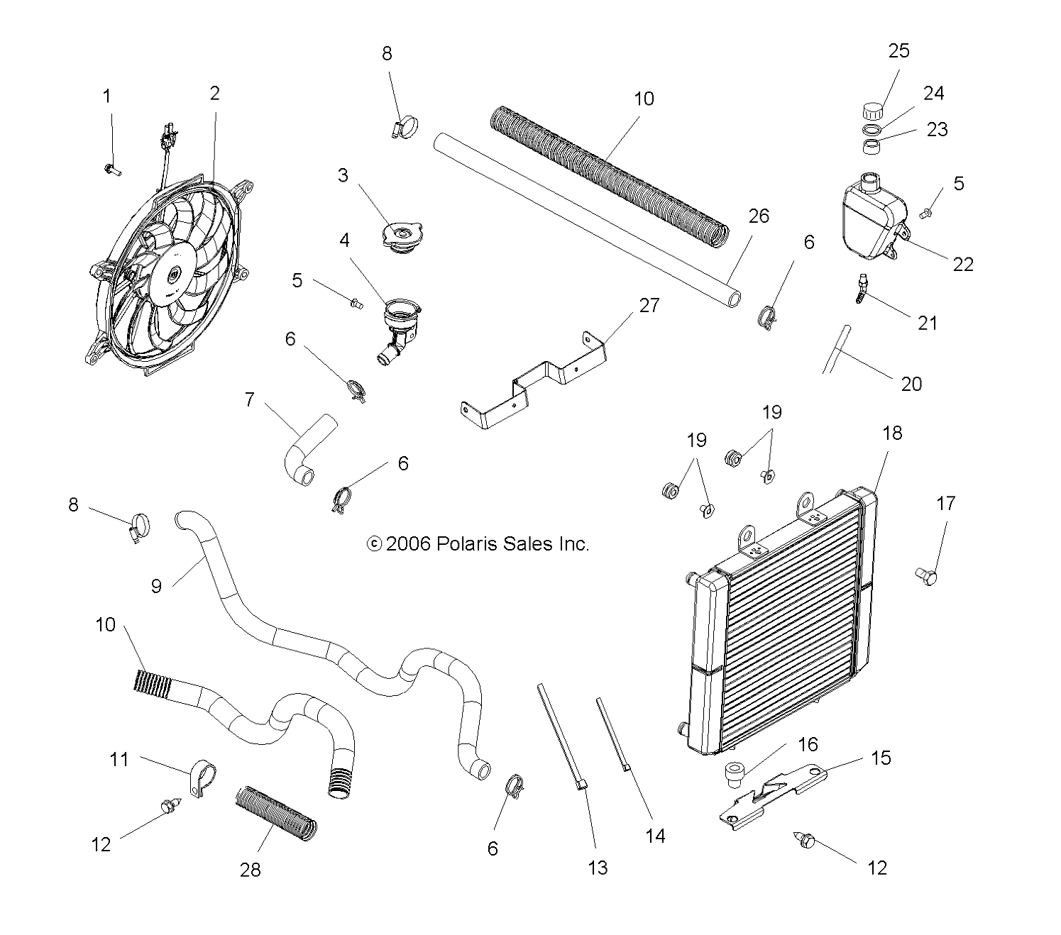 COOLING SYSTEM - A07MH50AB/AL/AQ/AX/AY/AZ/MN50AF/AN/AT/AY (49ATVCOOL500EFI)