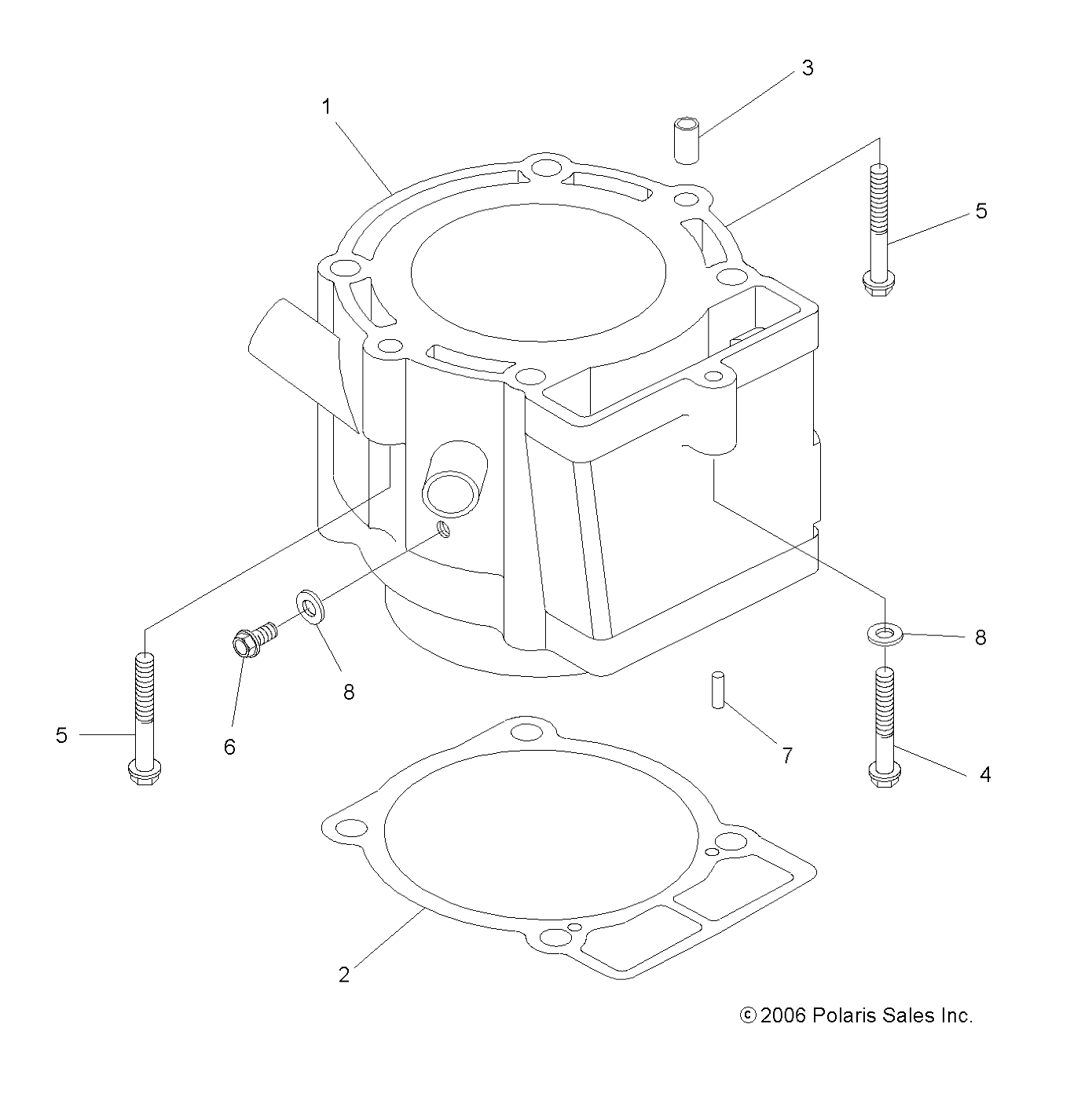 ENGINE, CYLINDER - A09GP52AA (49ATVCYLINDER07OUT525)