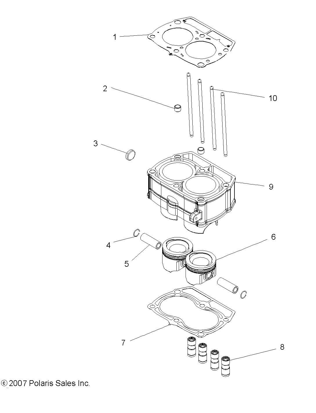 ENGINE, PISTON and CYLINDER - Z14XE7EAL/X (49ATVCYLINDER08VISTA)