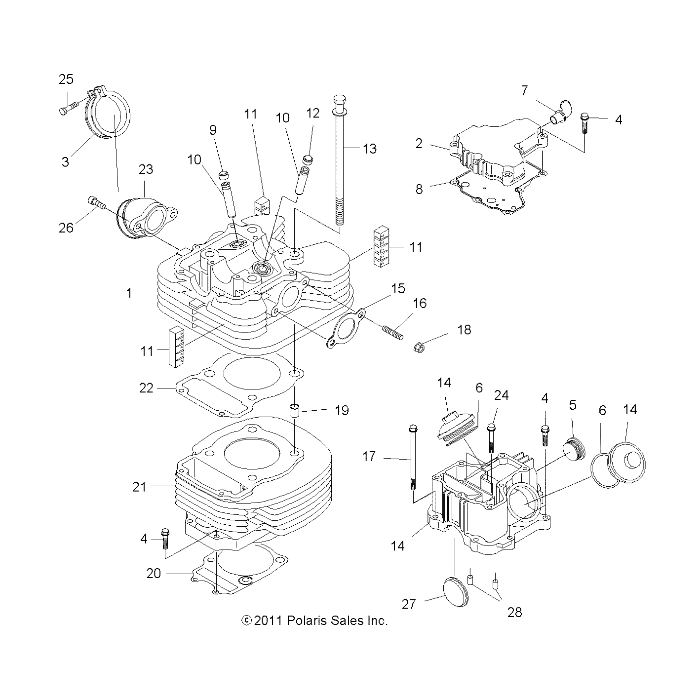 ENGINE, CYLINDER and HEAD - A12NA32FA (49ATVCYLINDER12TB)