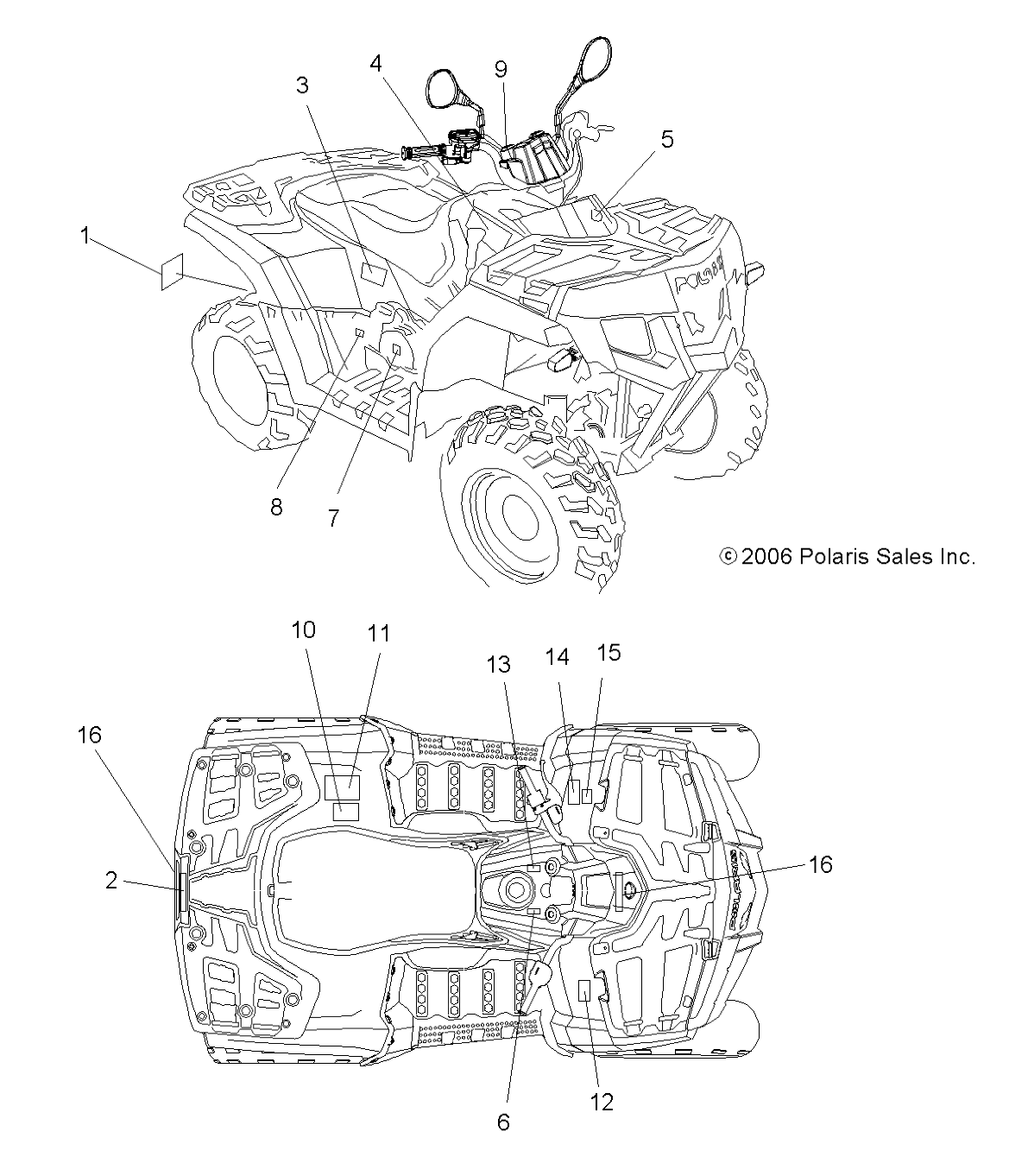 DECALS - A07LB27FA/LH27FB (49ATVDECAL07HAWKI)