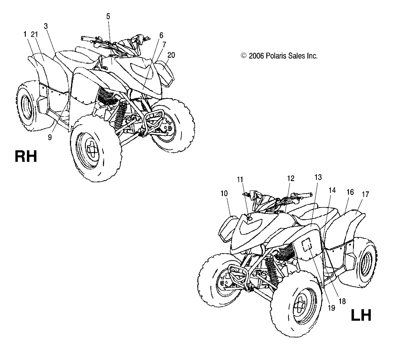 BODY, DECALS - A09PB20AB/AD (49ATVDECAL07PHX)