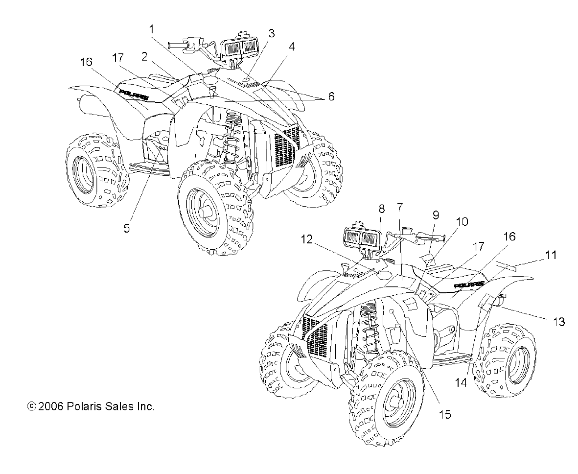 DECALS - A07BA50FA (49ATVDECAL07SCRMIN)