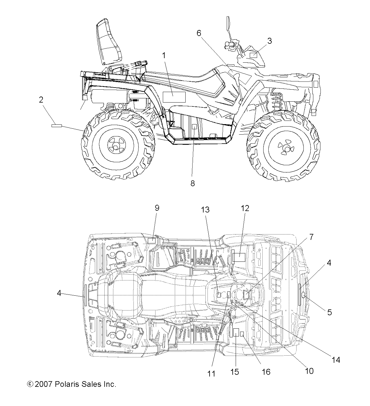 BODY, DECALS - A08DN50EA (49ATVDECAL08SPTRG500QD)