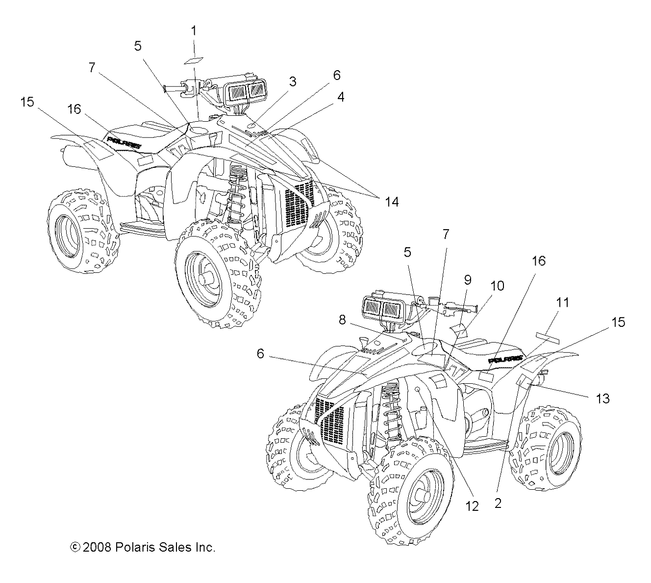 BODY, DECALS - A09BA50FA (49ATVDECAL09SCRAMI)