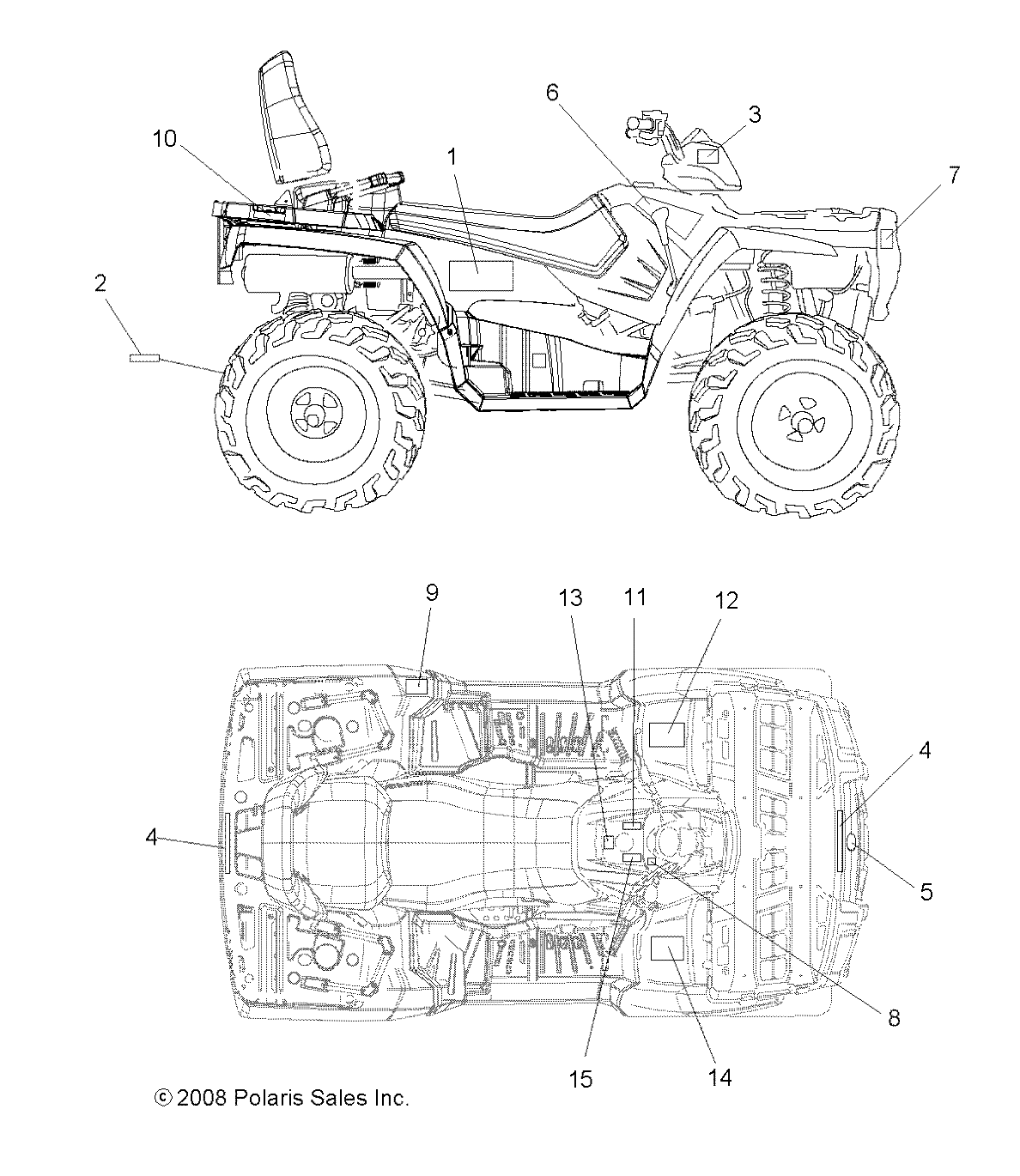 BODY, DECALS - A09DN50AB/AZ (49ATVDECAL09SPTRG500)