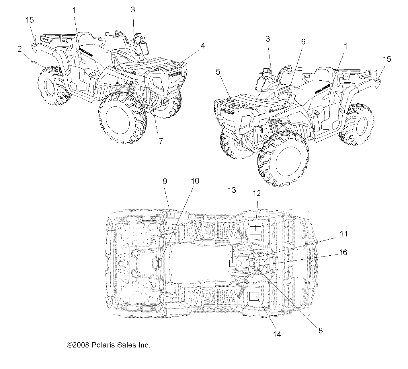 BODY, DECALS - A09TN50AX/AZ (49ATVDECAL09SPX25)