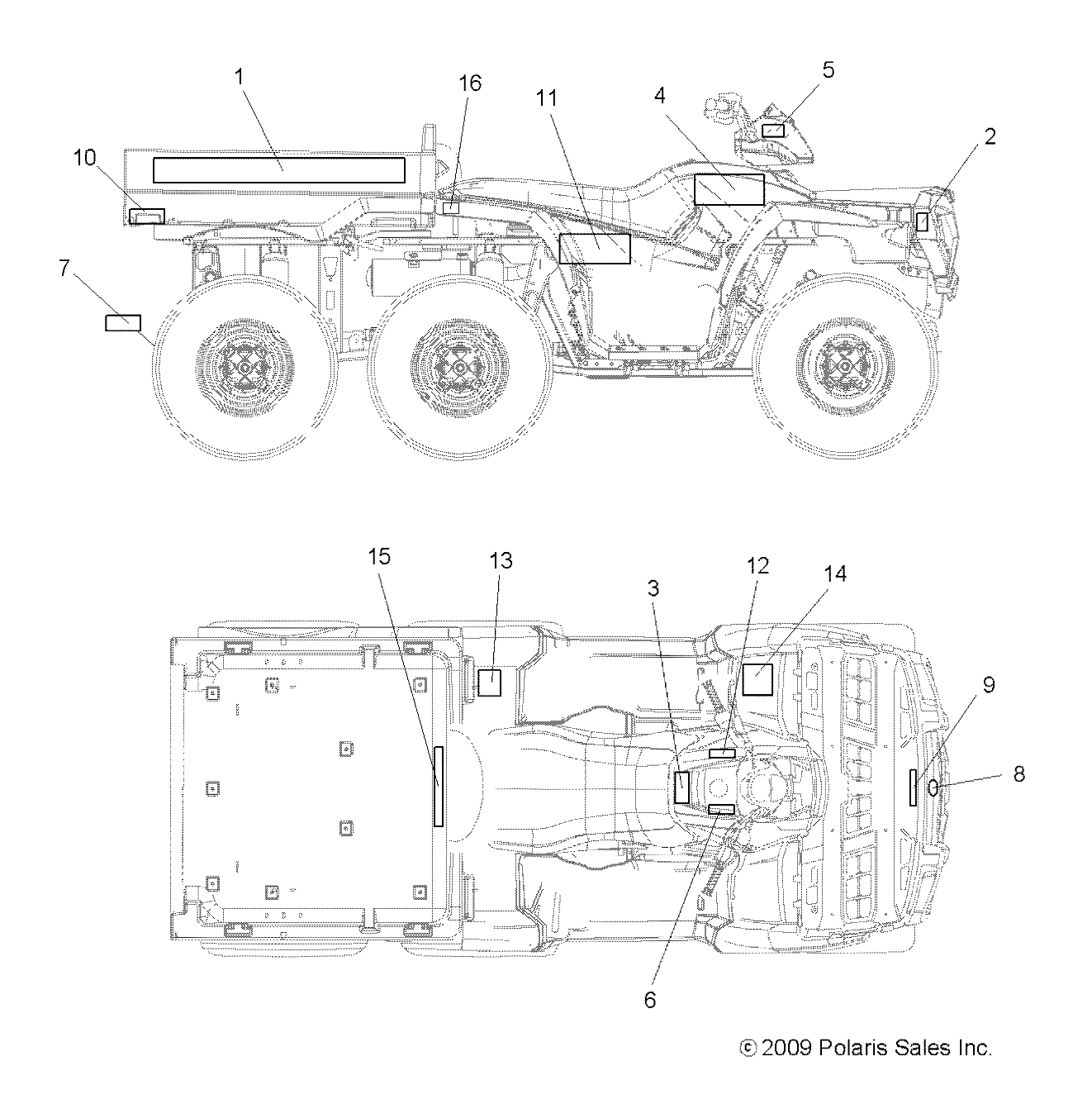 BODY, DECALS - A10CL76AA (49ATVDECAL106X6)