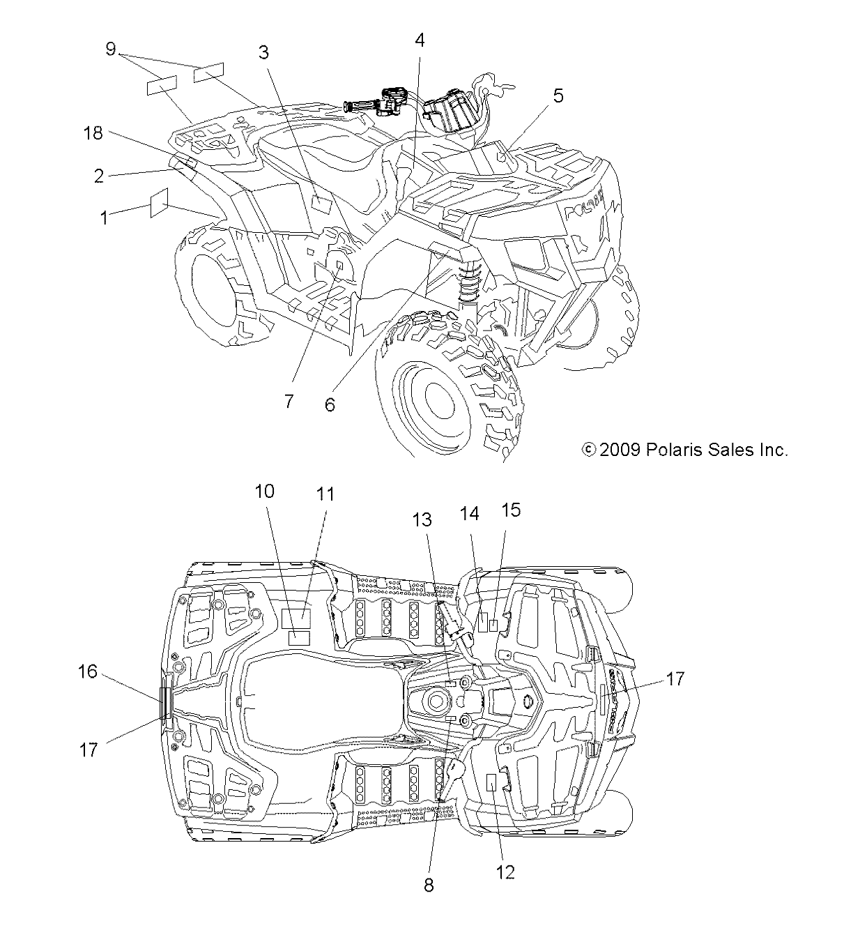 BODY, DECALS - A10LH27AX/AZ (49ATVDECAL10SP300)