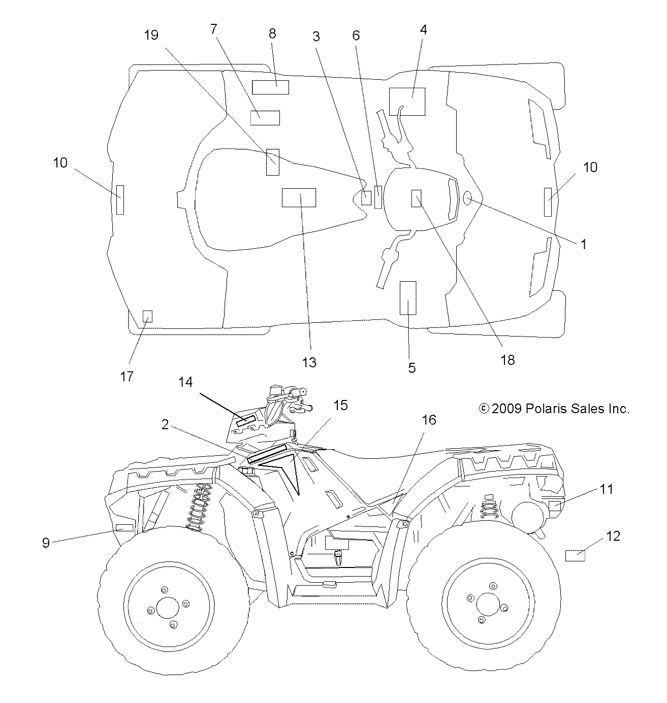 BODY, DECALS - A10ZN55AL/AQ/AX (49ATVDECAL10SPXP550)