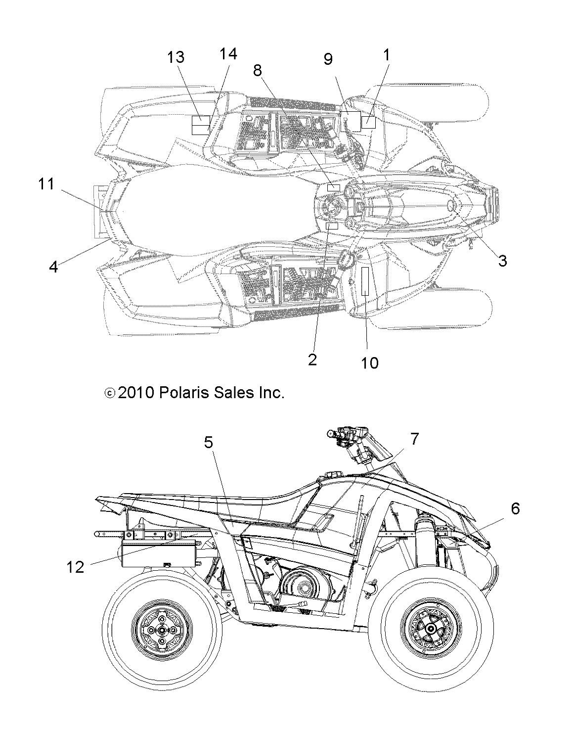 BODY, DECALS - A11NG50AA (49ATVDECAL11SCRAM)