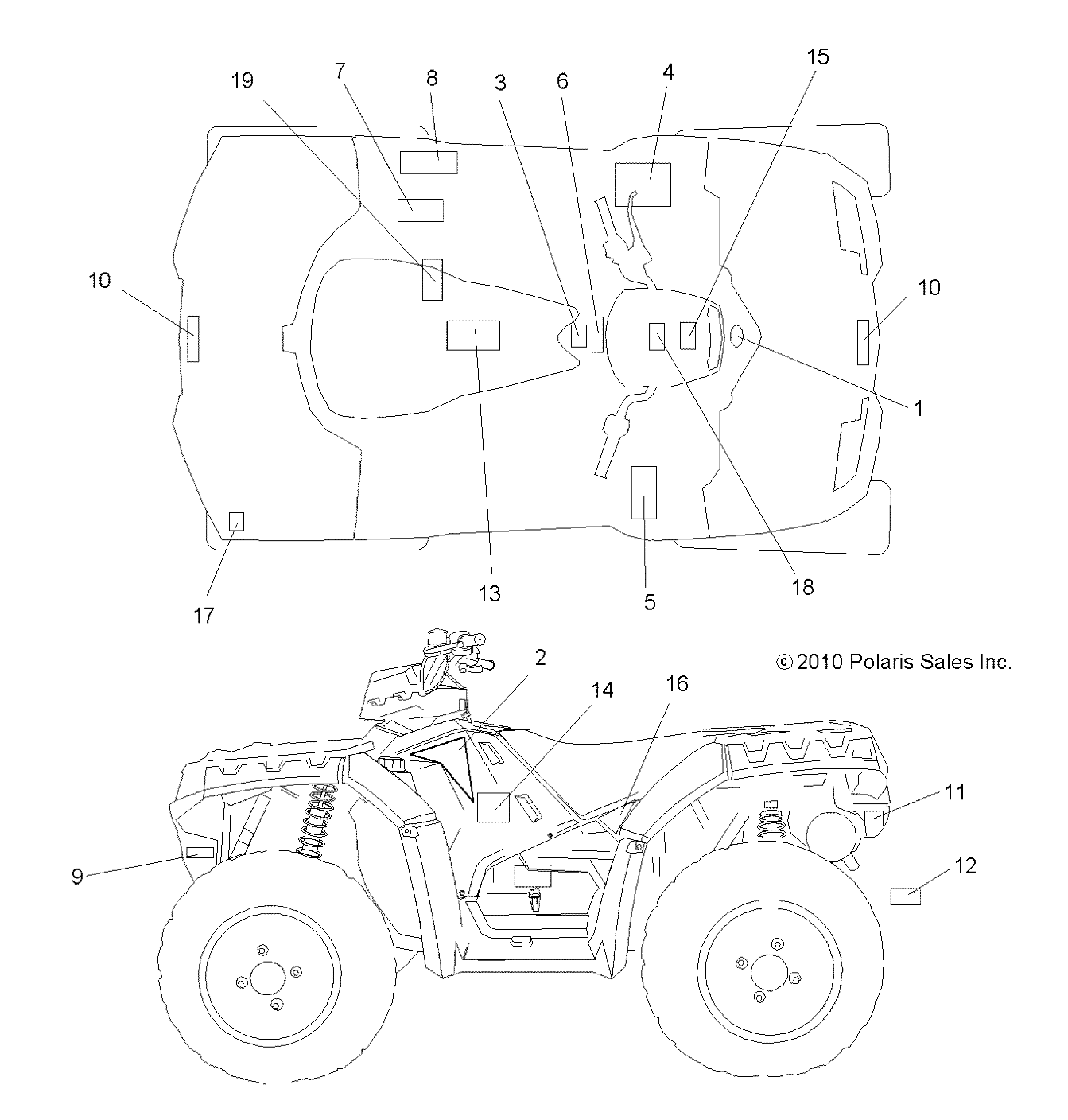 BODY, DECALS - A11ZX55AB/AK/AL/AT/AW/AX (49ATVDECAL11SPEPS550)