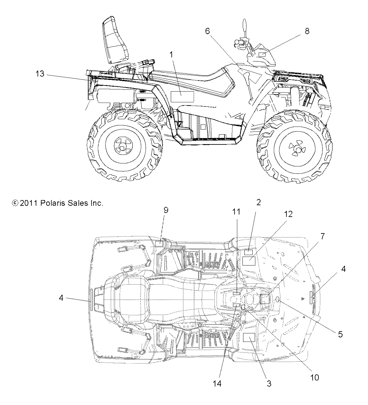 BODY, DECALS - A11DH50FX (49ATVDECAL11SPTRG500I)