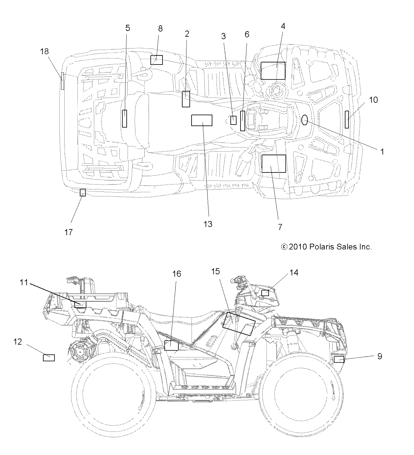 BODY, DECALS - A11TN85AA (49ATVDECAL11SPX2850)