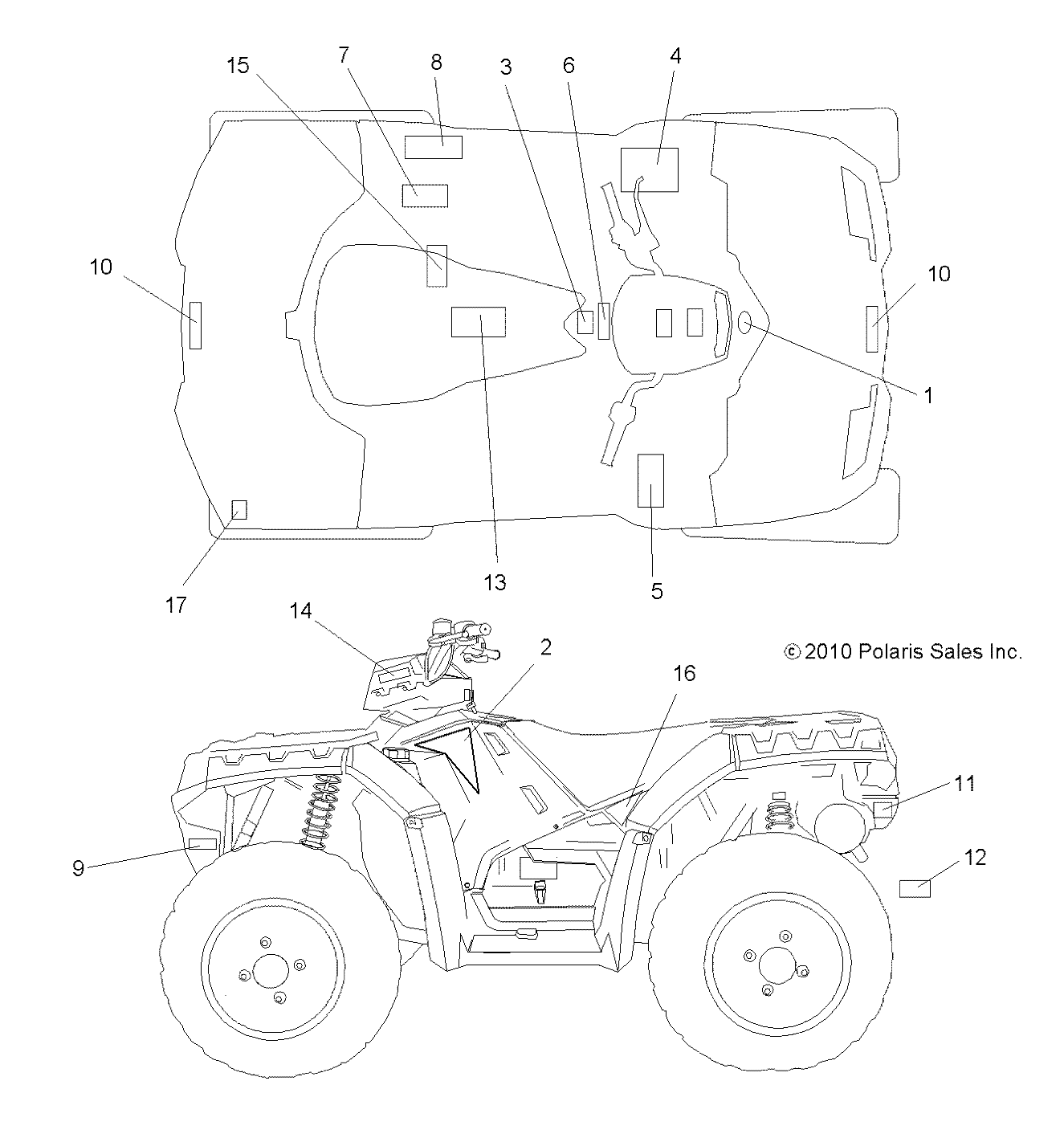 BODY, DECALS - A11ZN85AA/AQ/AZ (49ATVDECAL11SPXP850)