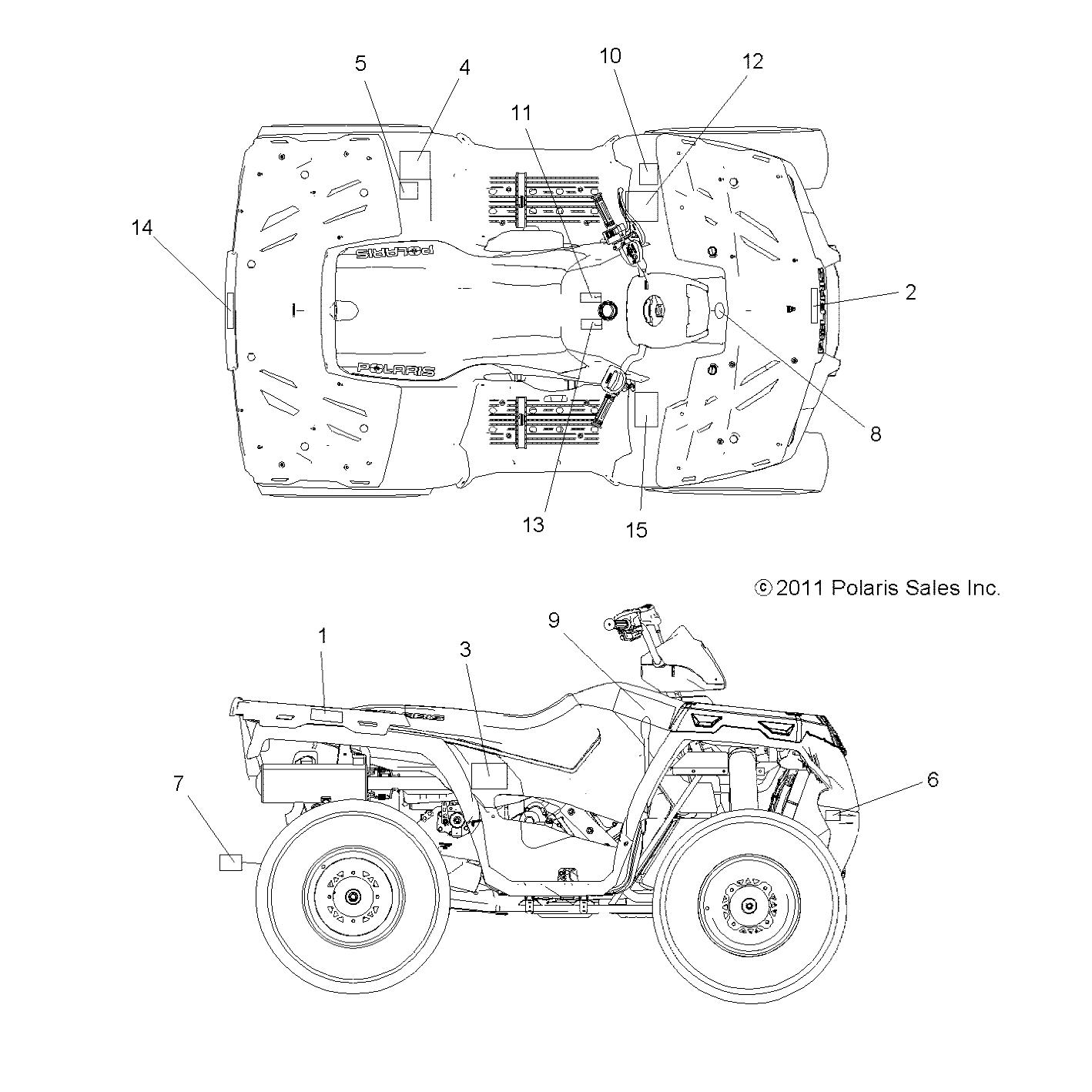 BODY, DECALS - A13MB46TH (49ATVDECAL12HAWK)