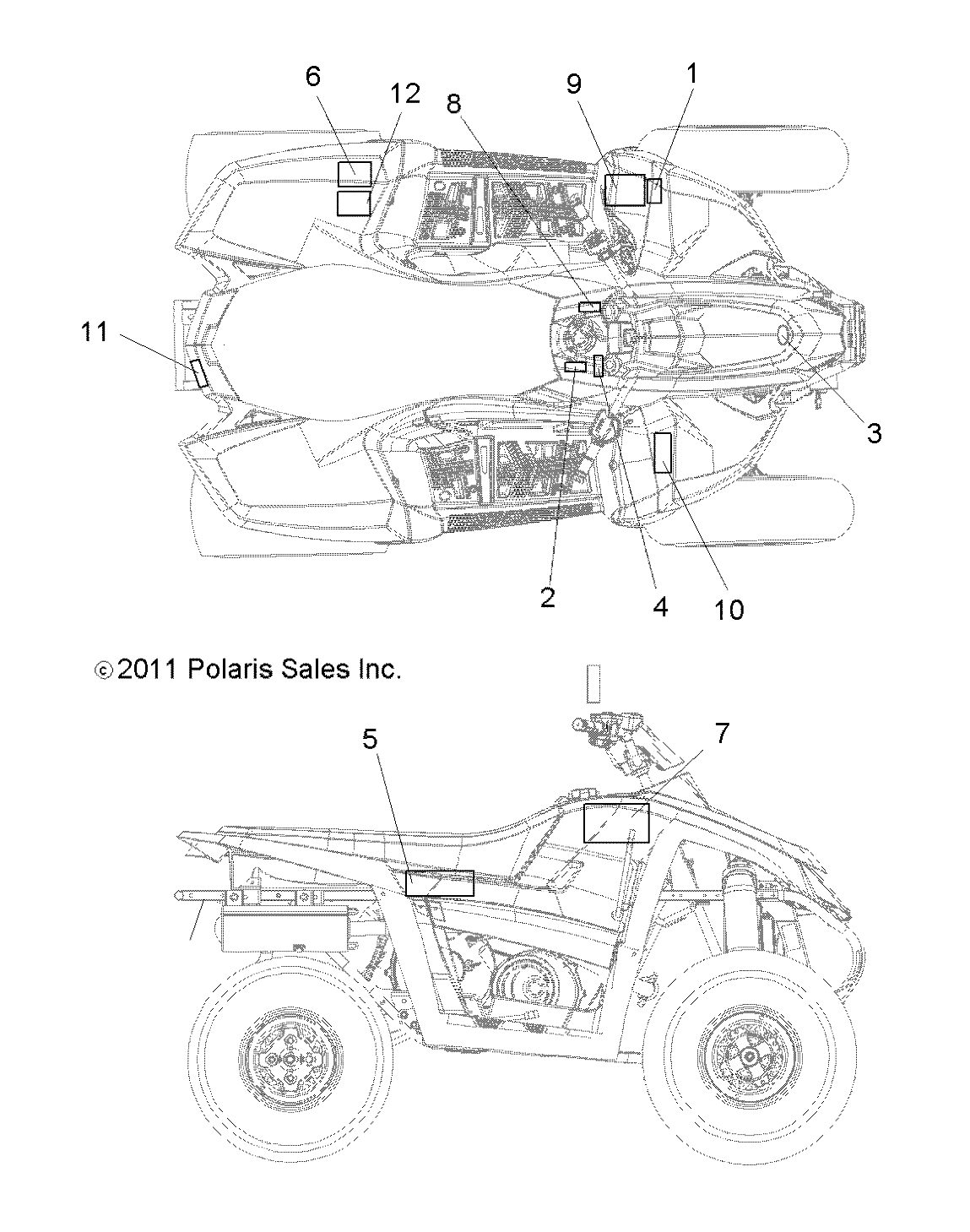 BODY, DECALS - A12NG50FA (49ATVDECAL12SCRAMI)