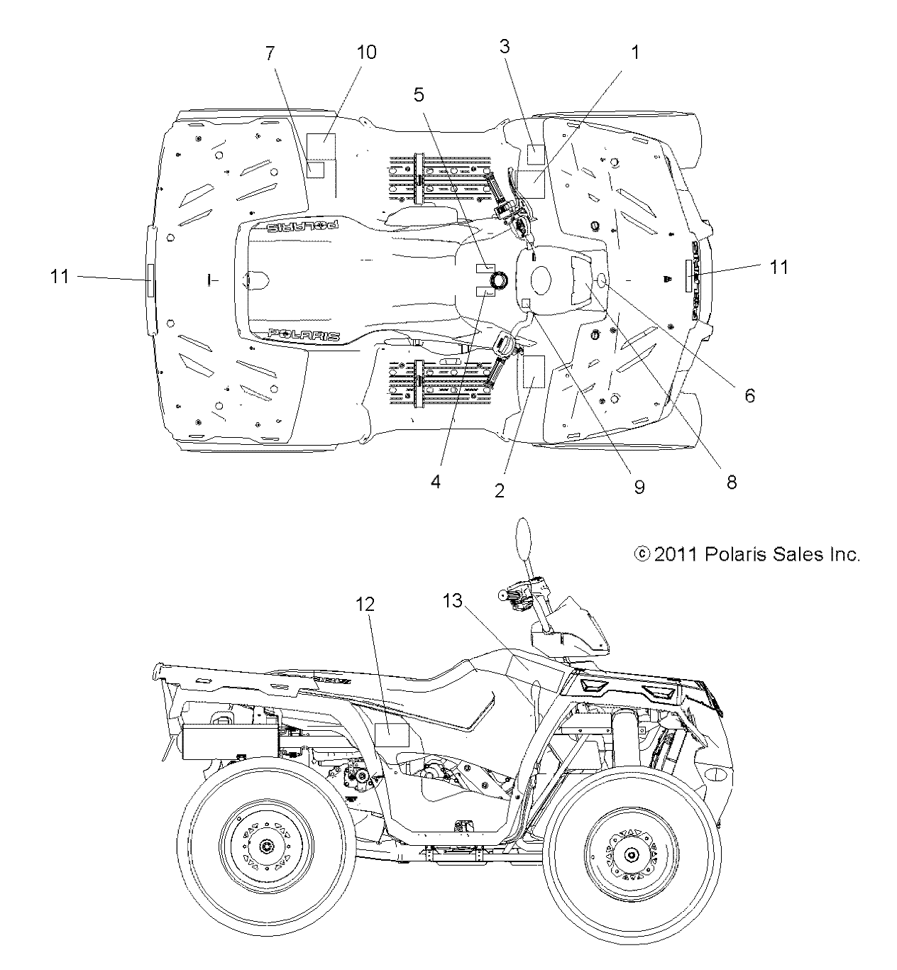 BODY, DECALS - A12MH50FF/FX/FY (49ATVDECAL12SP500F)