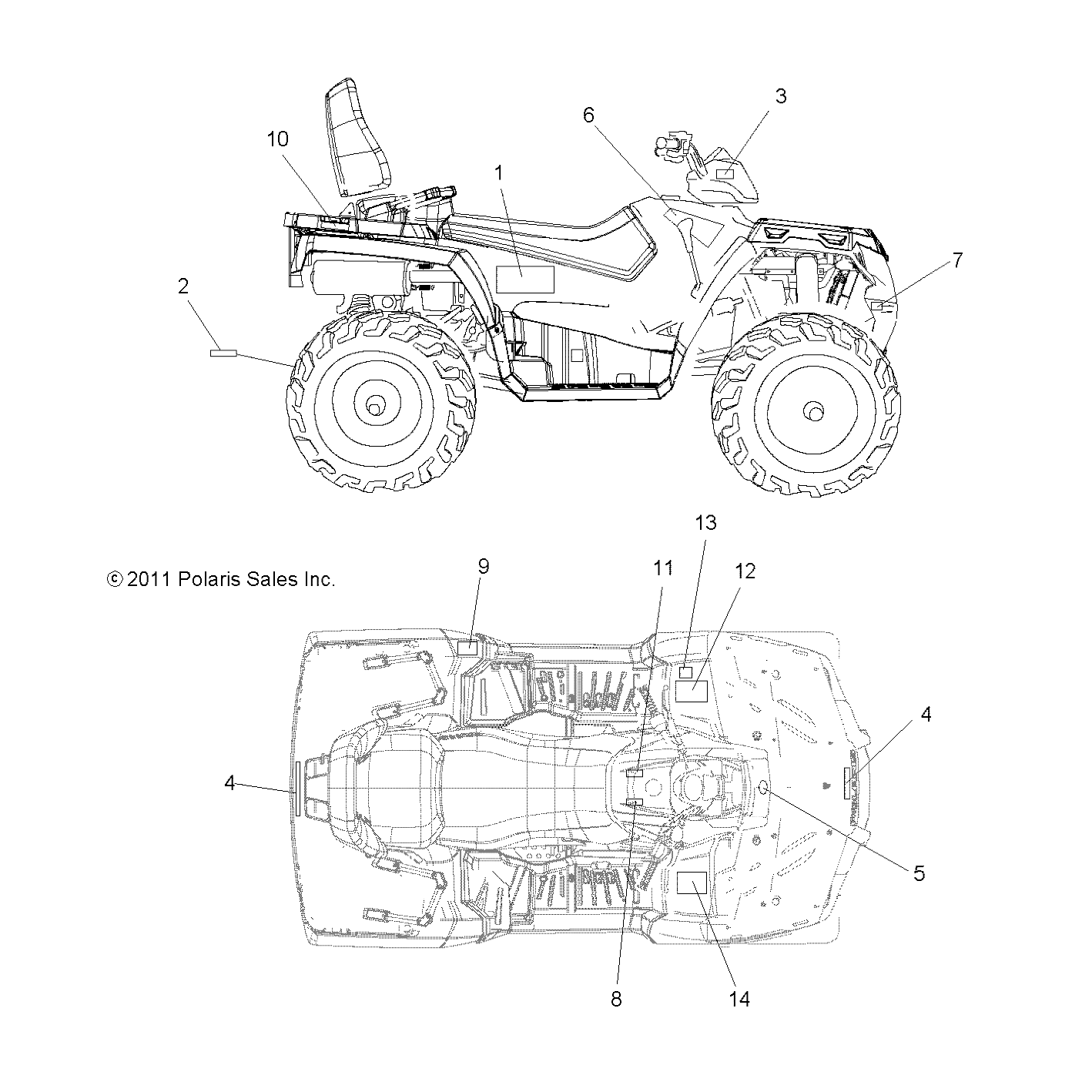 BODY, DECALS - A12DH50AX/AZ (49ATVDECAL12SP500TRG)