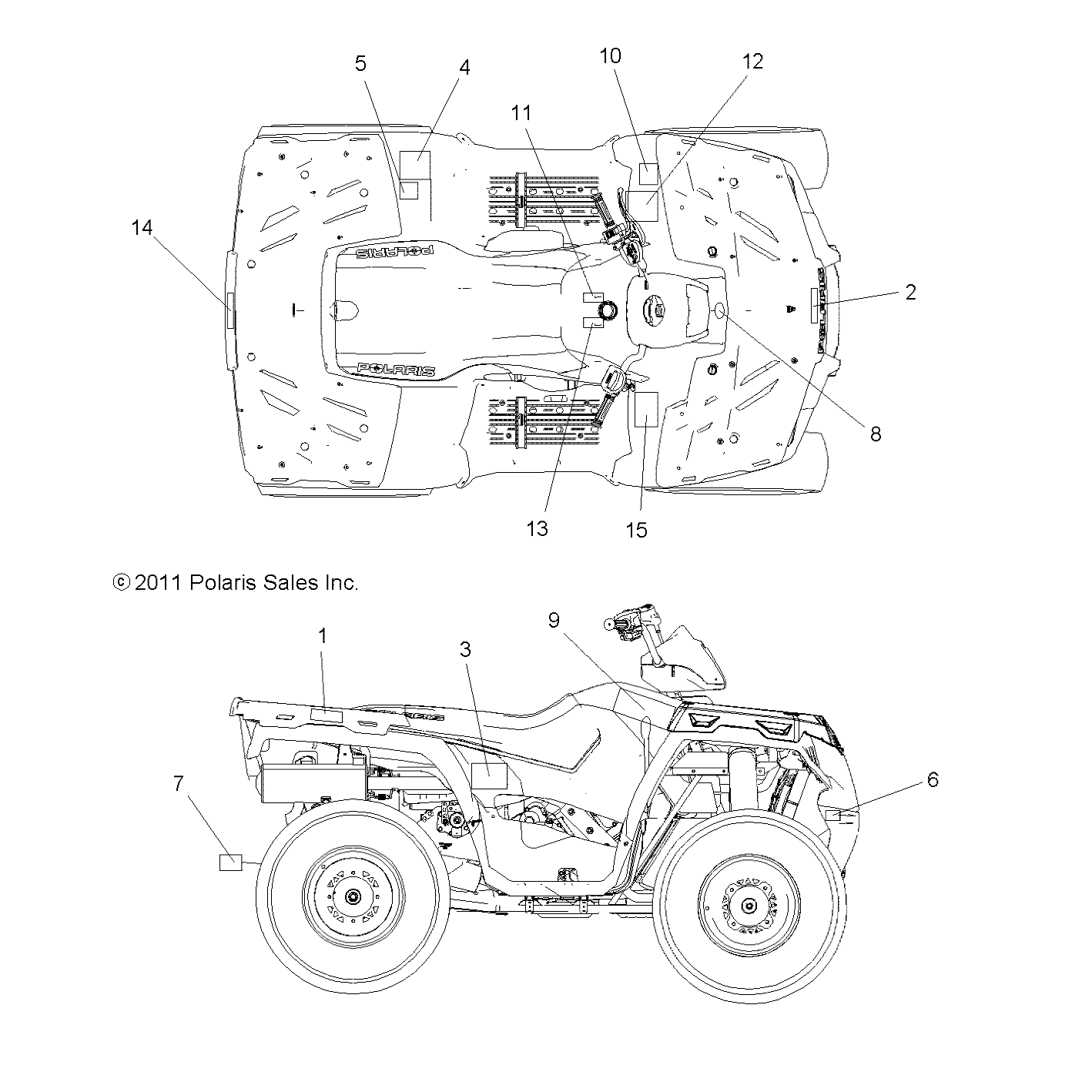 BODY, DECALS - A14MH76AA/AH (49ATVDECAL12SP800EFI)