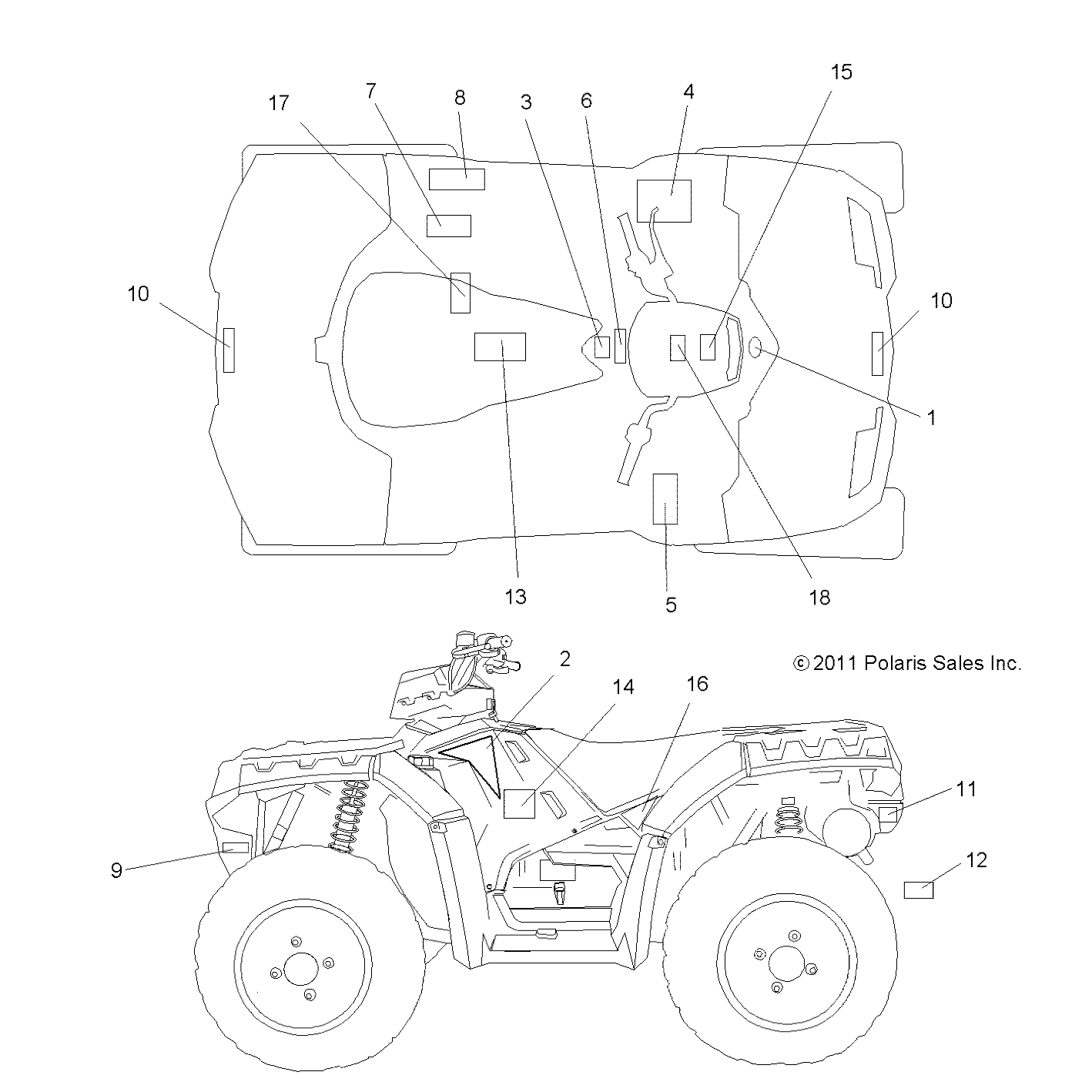 BODY, DECALS - A14ZN5EAB/C/M/S (49ATVDECAL12SPEPS550)